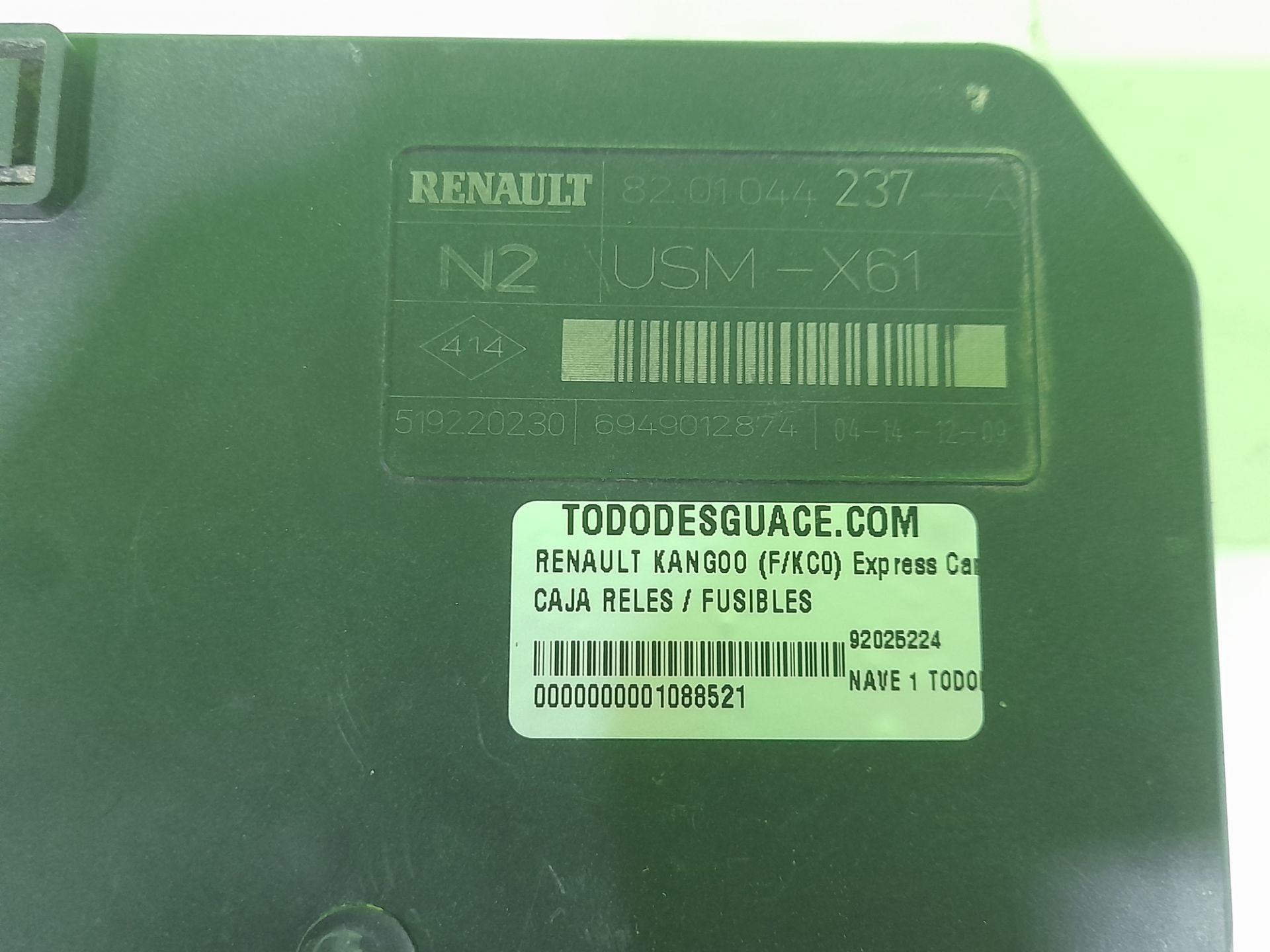 Caja reles / fusibles renault kangoo i (fkc0) express campus