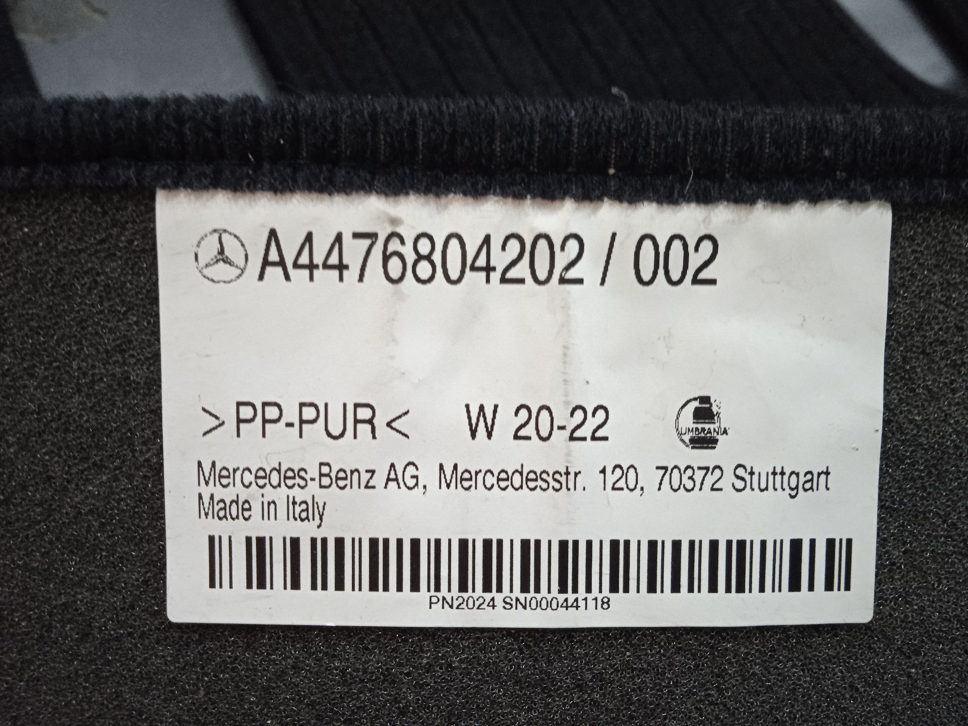 Juego alfombrillas mercedes-benz eqv -clase (447) 