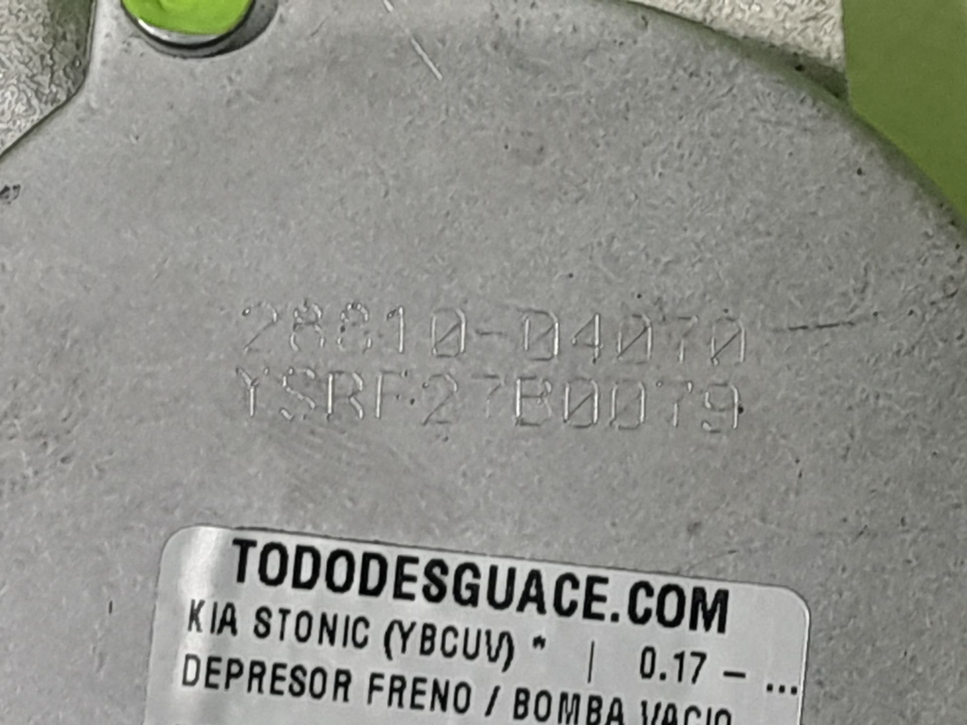Depresor freno / bomba vacio kia stonic (ybcuv) 