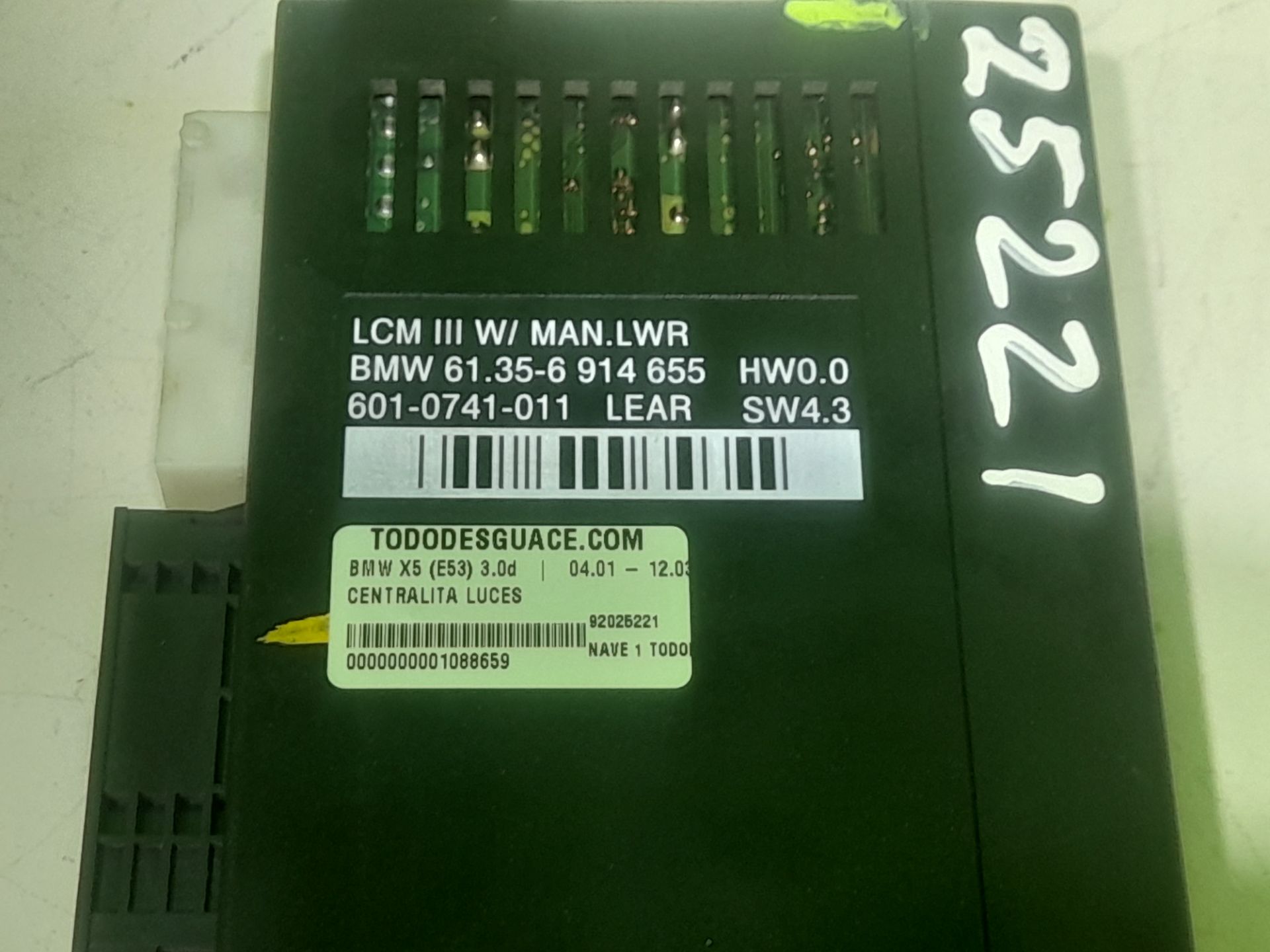 Centralita luces bmw serie x5 (e53) 3.0d