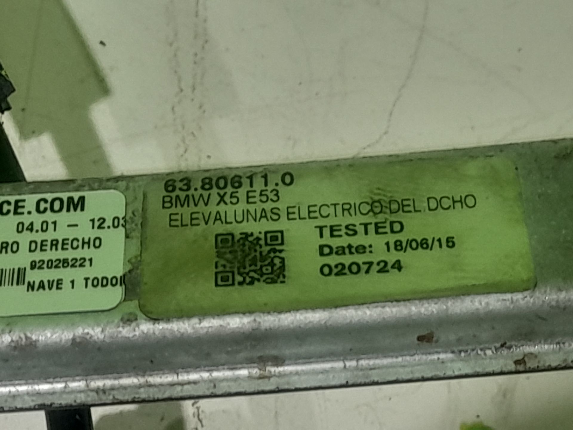 Elevalunas delantero derecho bmw serie x5 (e53) 3.0d