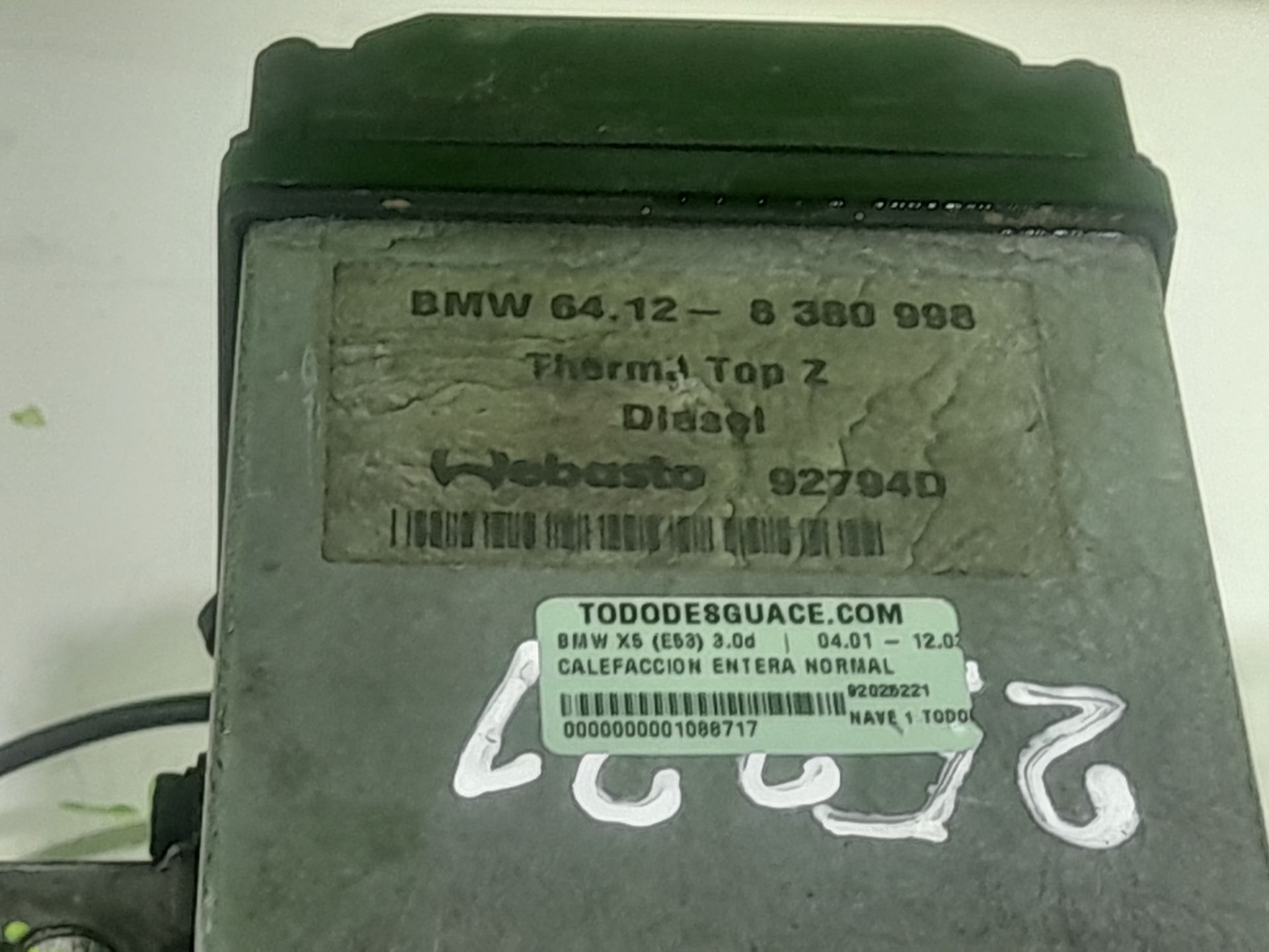 Calefaccion entera normal bmw serie x5 (e53) 3.0d