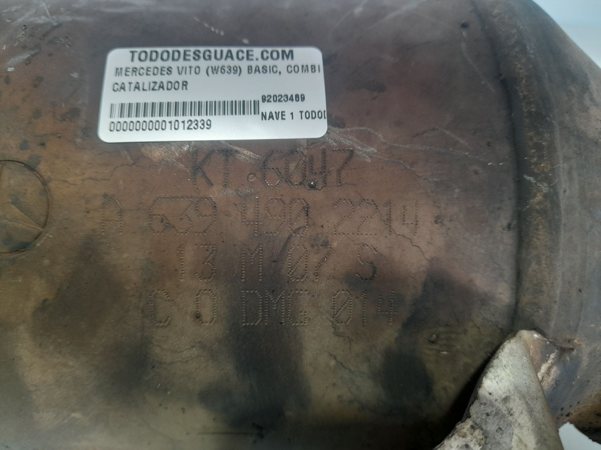 Catalizador mercedes-benz vito basic-kombi (639) 115  cdi  compacto  (639.601)