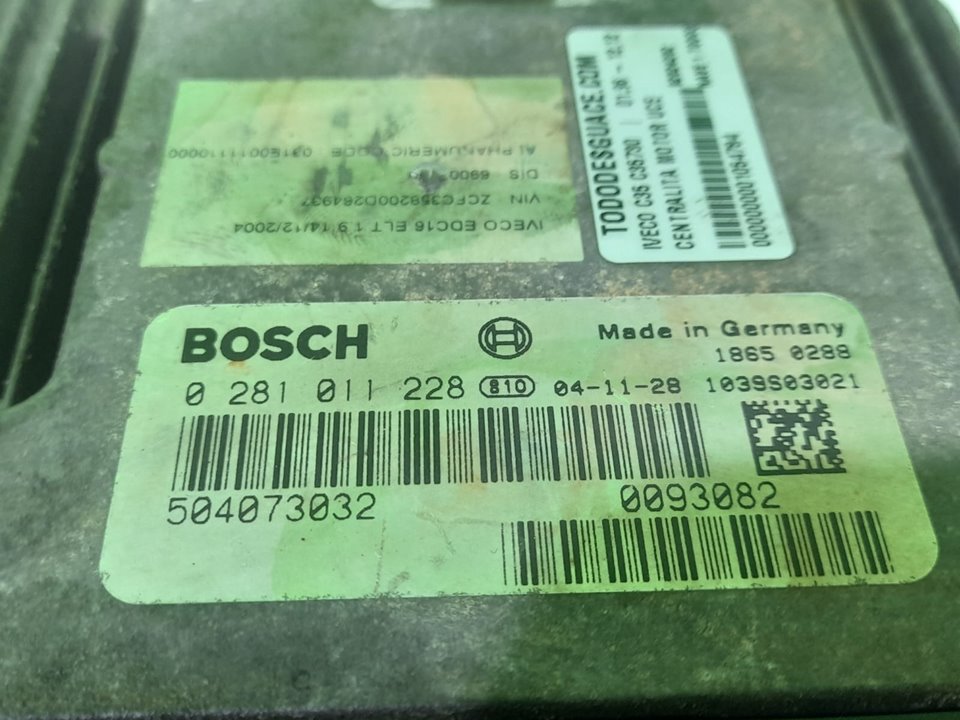 Centralita motor uce iveco  no identificado