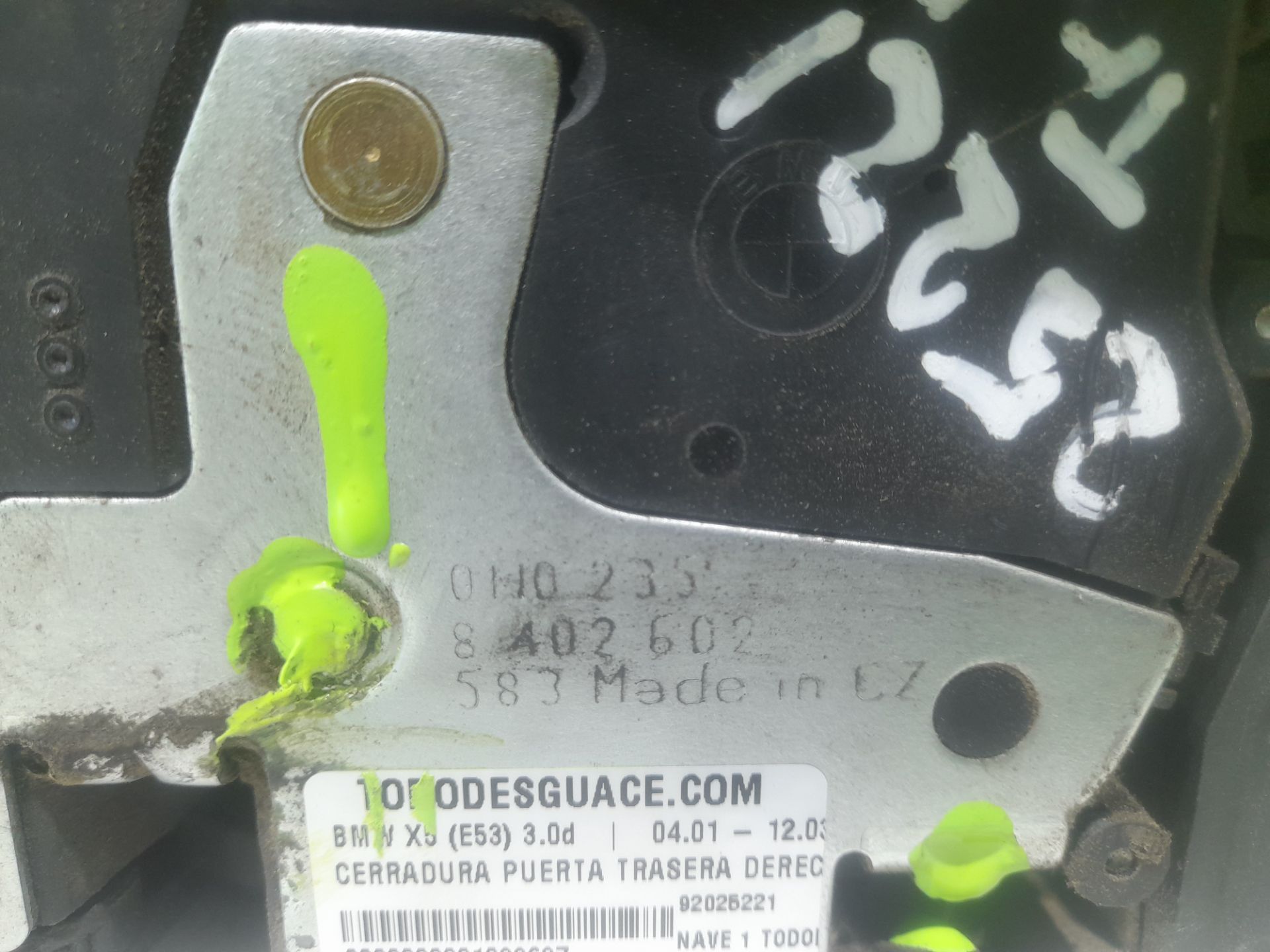 Cerradura puerta trasera derecha bmw serie x5 (e53) 3.0d