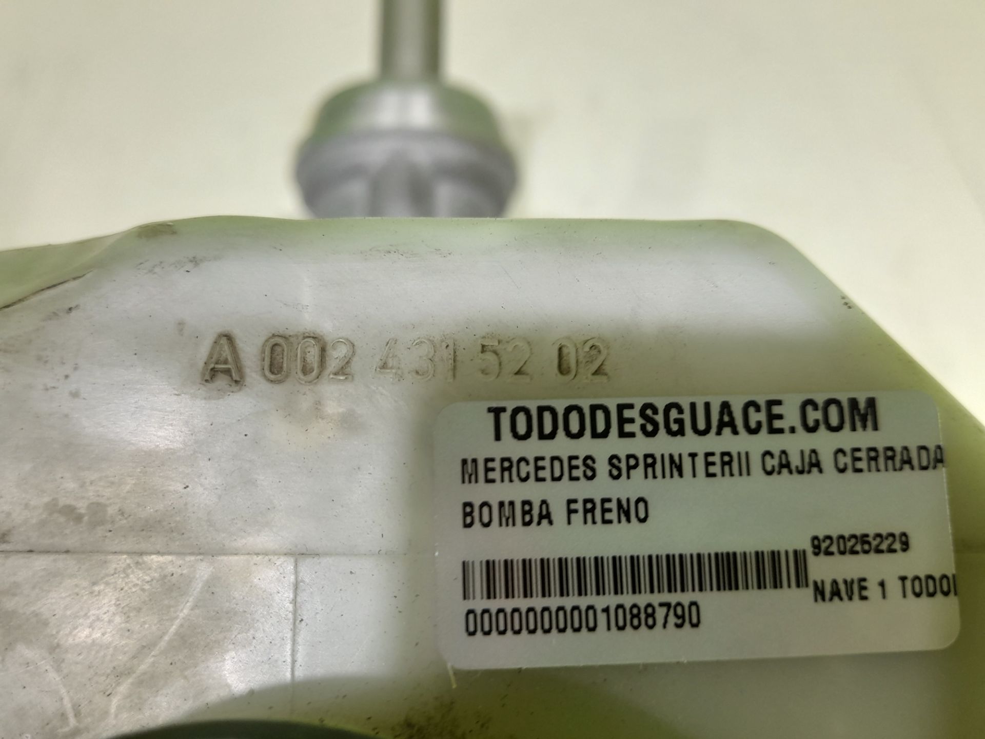 Bomba freno 210213216 cdi (906.611613)