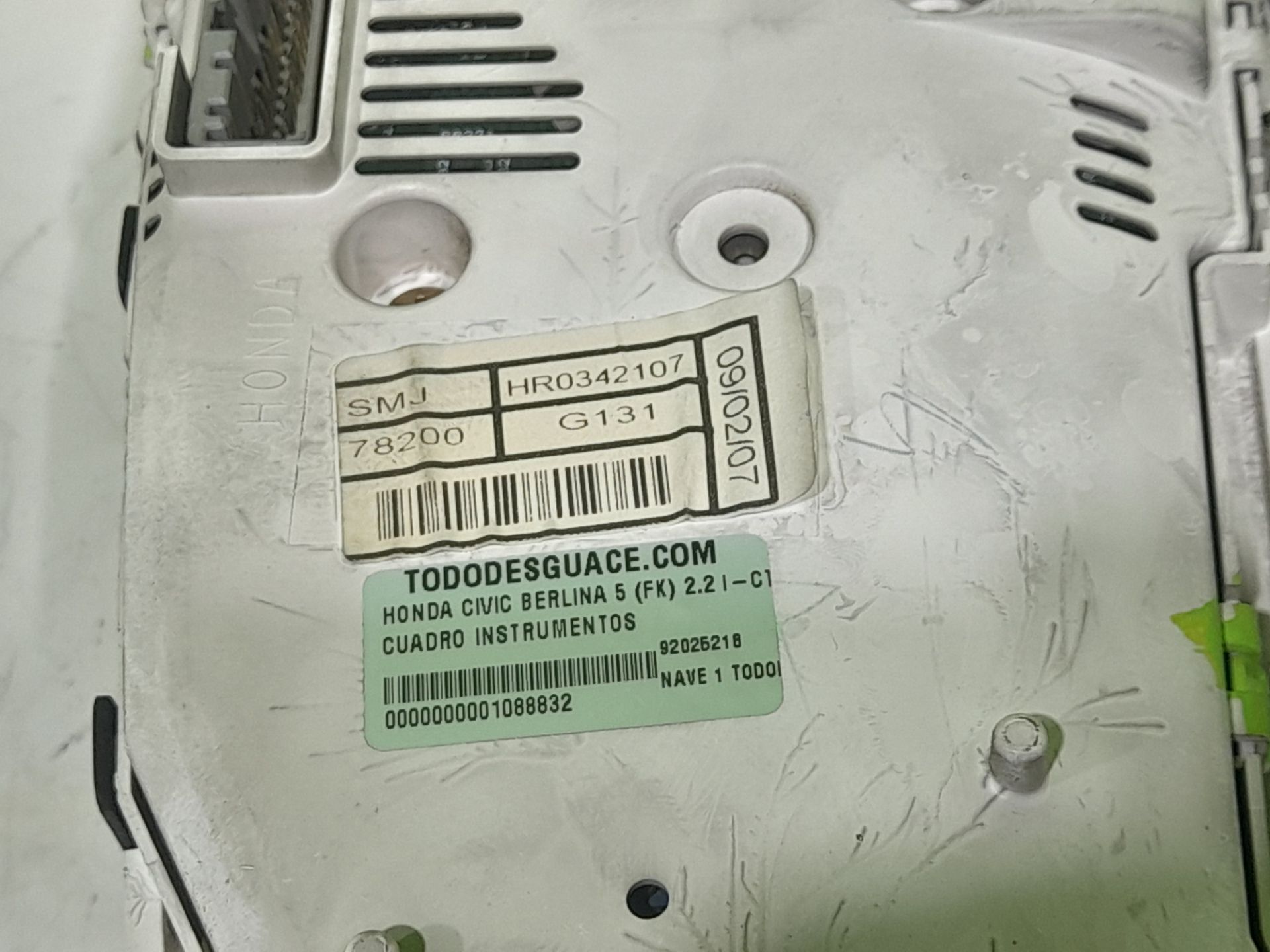 Cuadro instrumentos honda civic 5 puertas (fk) 2.2 ictdi comfort