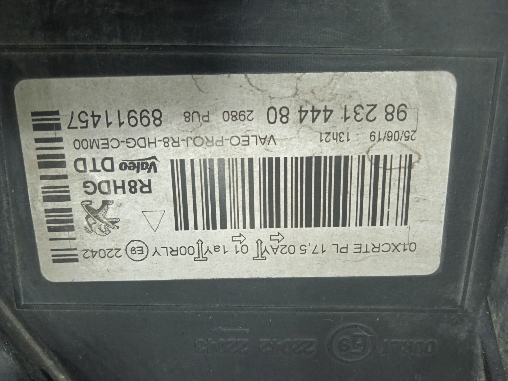 Faro derecho peugeot 508 sw allure pack