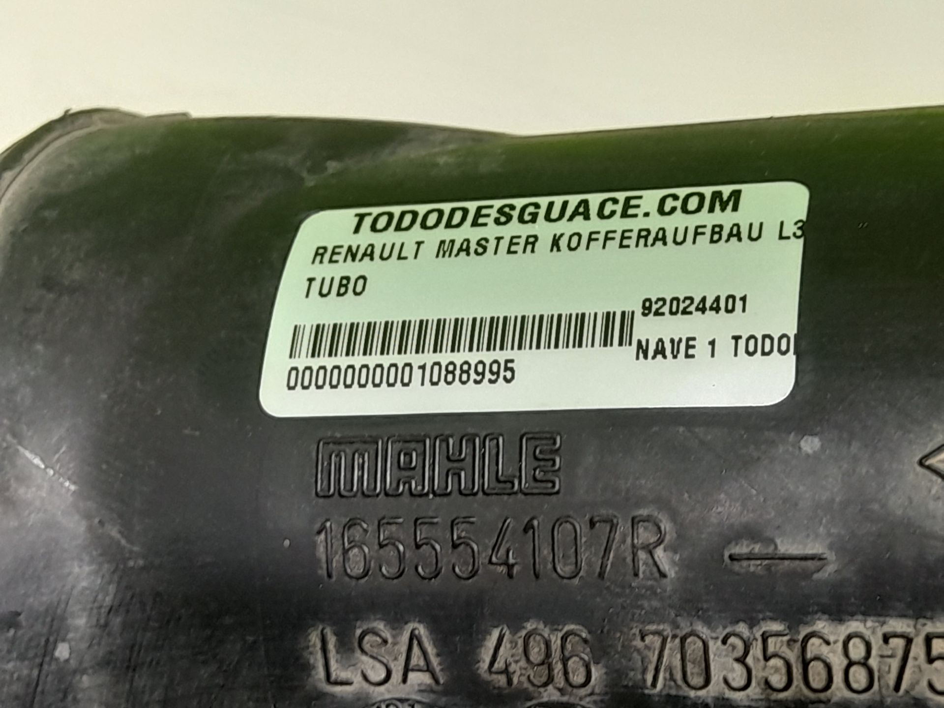 Tubo   no identificado