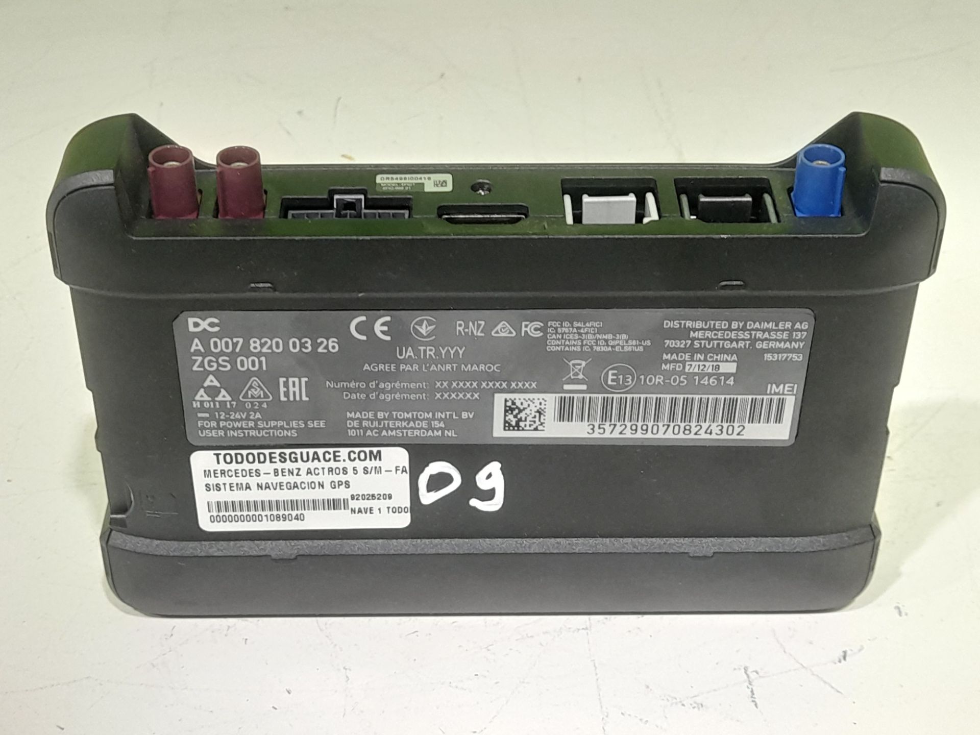 Sistema navegacion gps mercedes-benz actros 5 sm-fahrerhaus 2-achser bm 963 fg 18xx 4x2 l om471 m classics