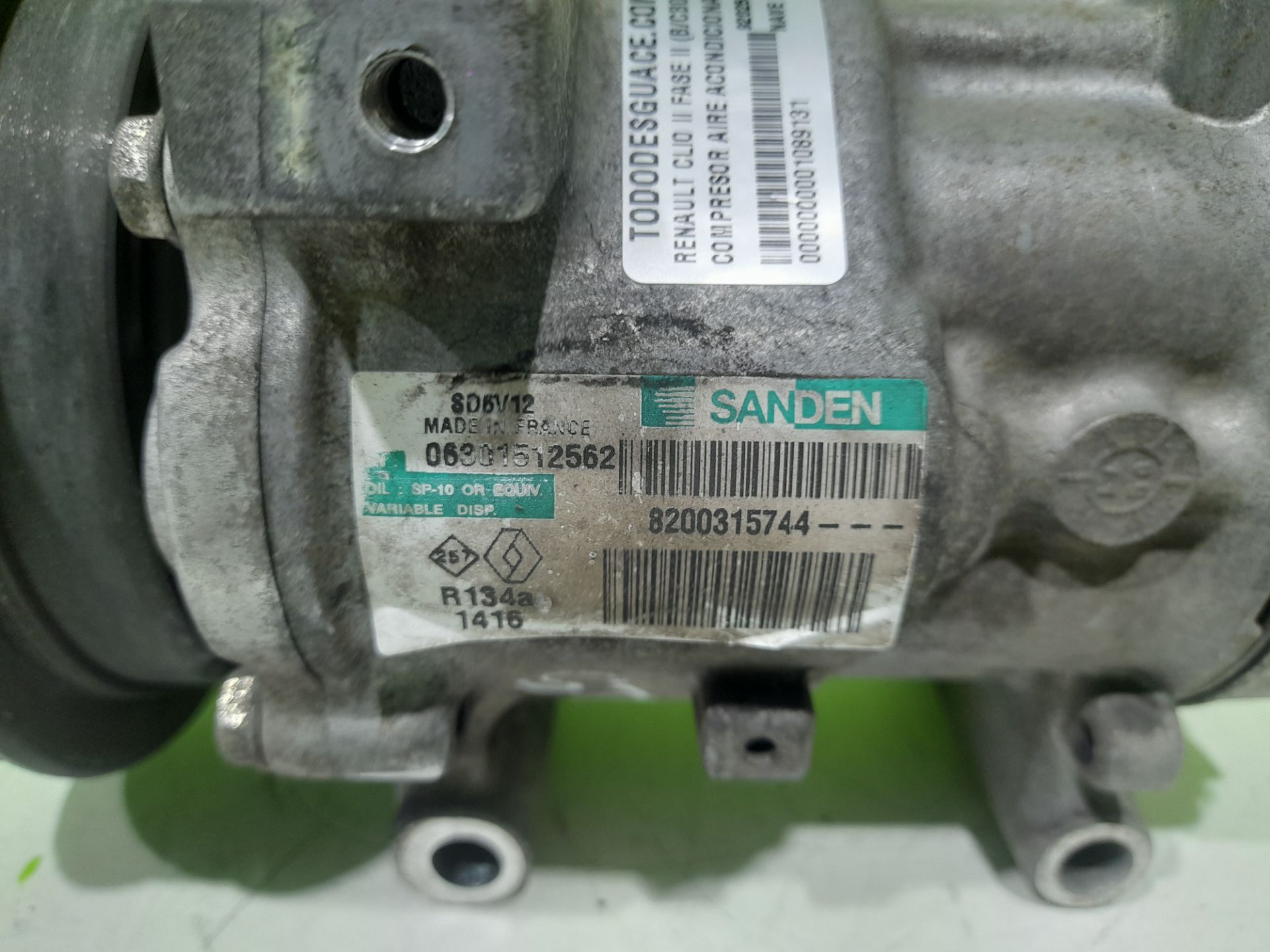 Compresor aire acondicionado renault clio ii fase ii (bcb0) authentique