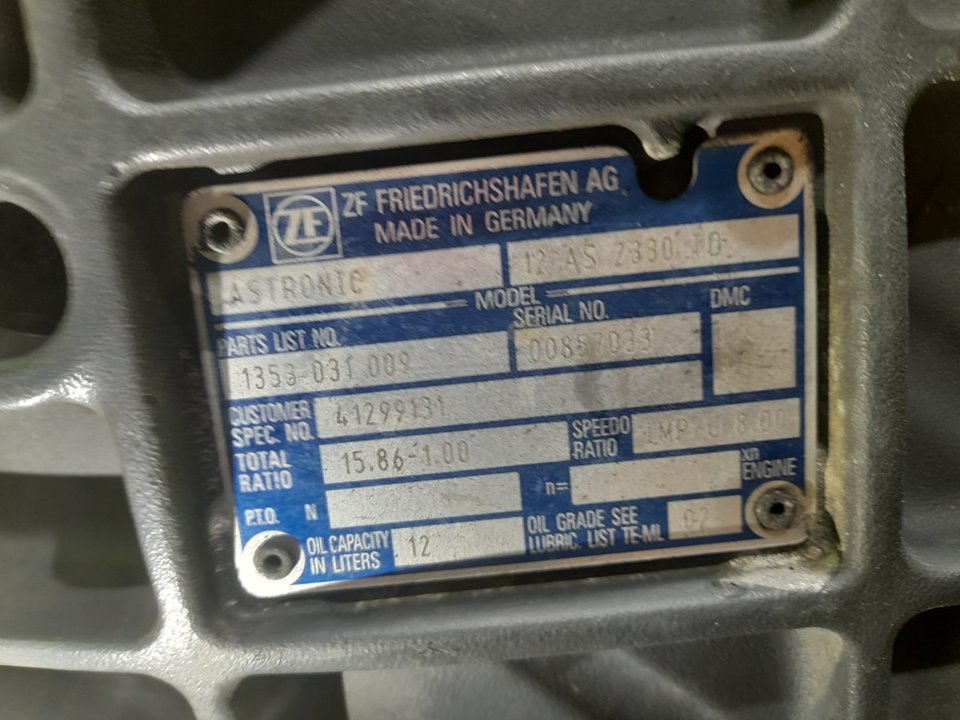 Caja cambios iveco stralis (as hi-way)(07.2012) fsa tfp lt 4x2 gran espacio