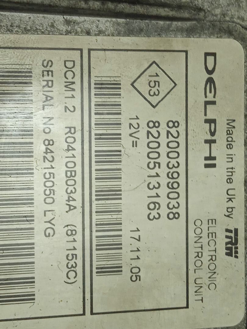 Centralita motor uce renault clio iii confort dynamique