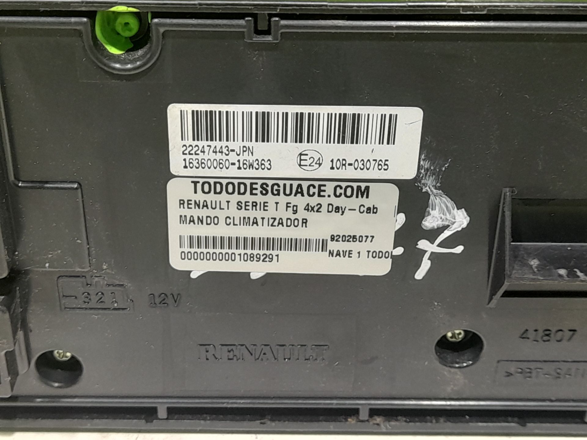 Mando climatizador   no identificado