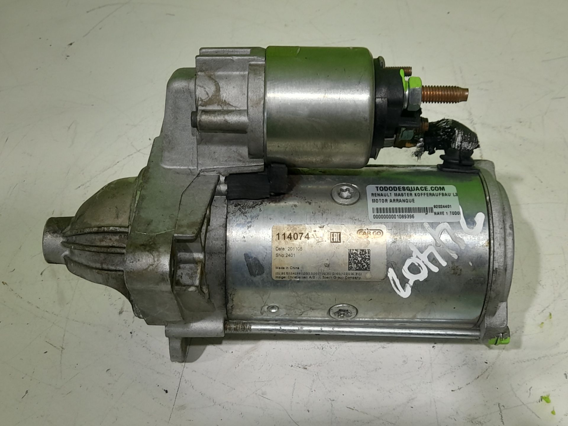 Motor arranque   no identificado