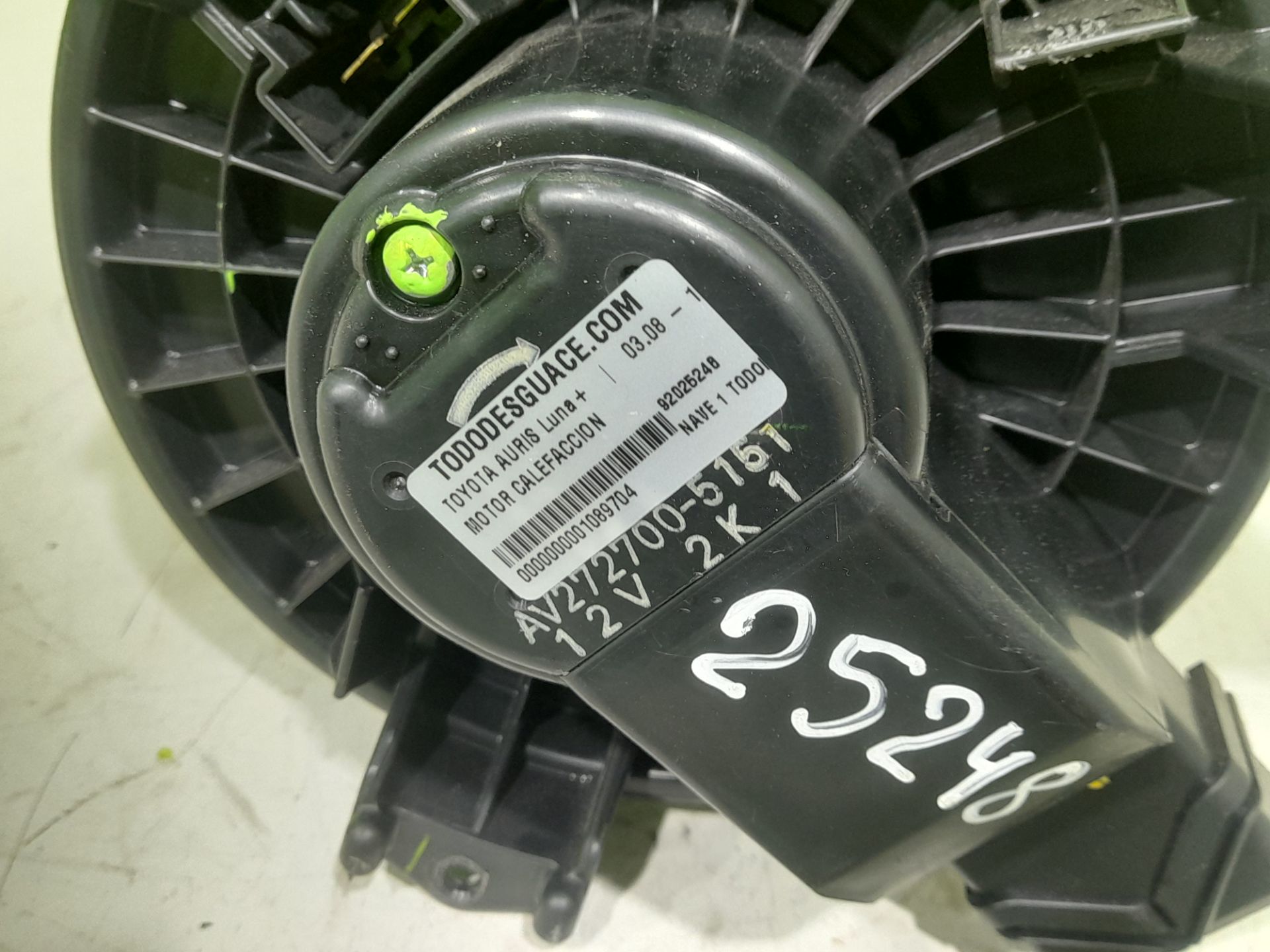 Motor calefaccion toyota auris (e15) luna+