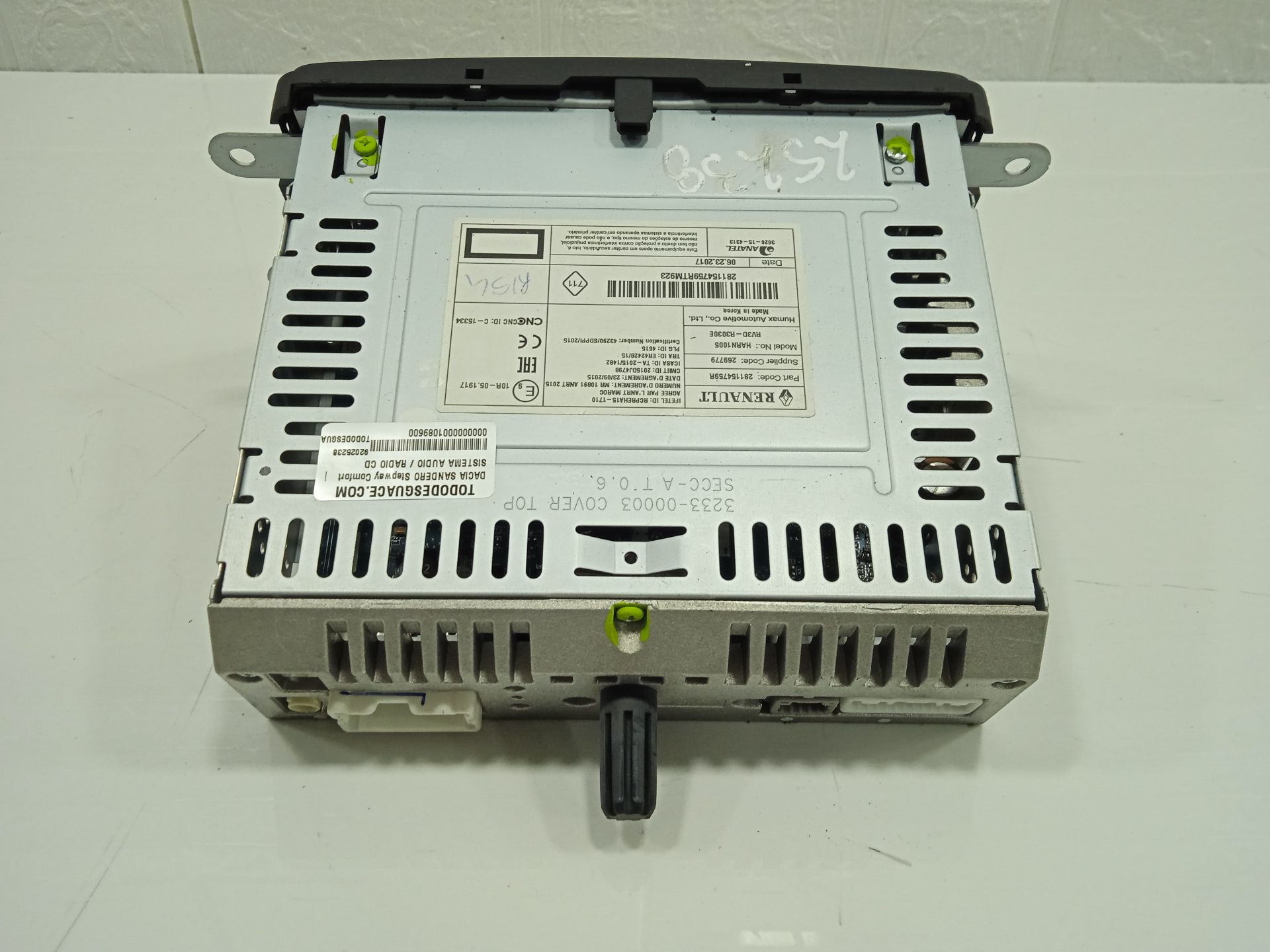 Sistema audio / radio cd dacia sandero ii stepway comfort