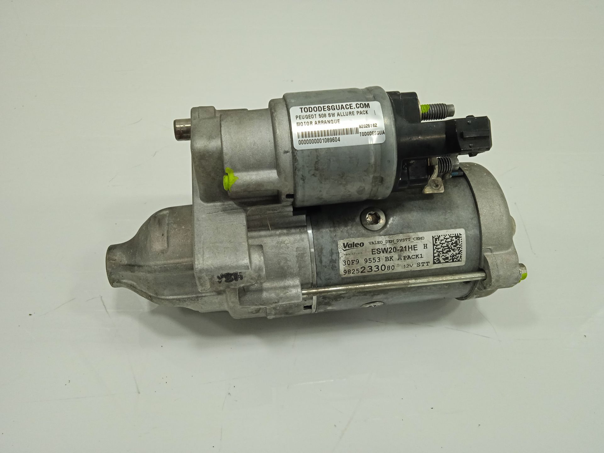 Motor arranque peugeot 508 sw allure pack