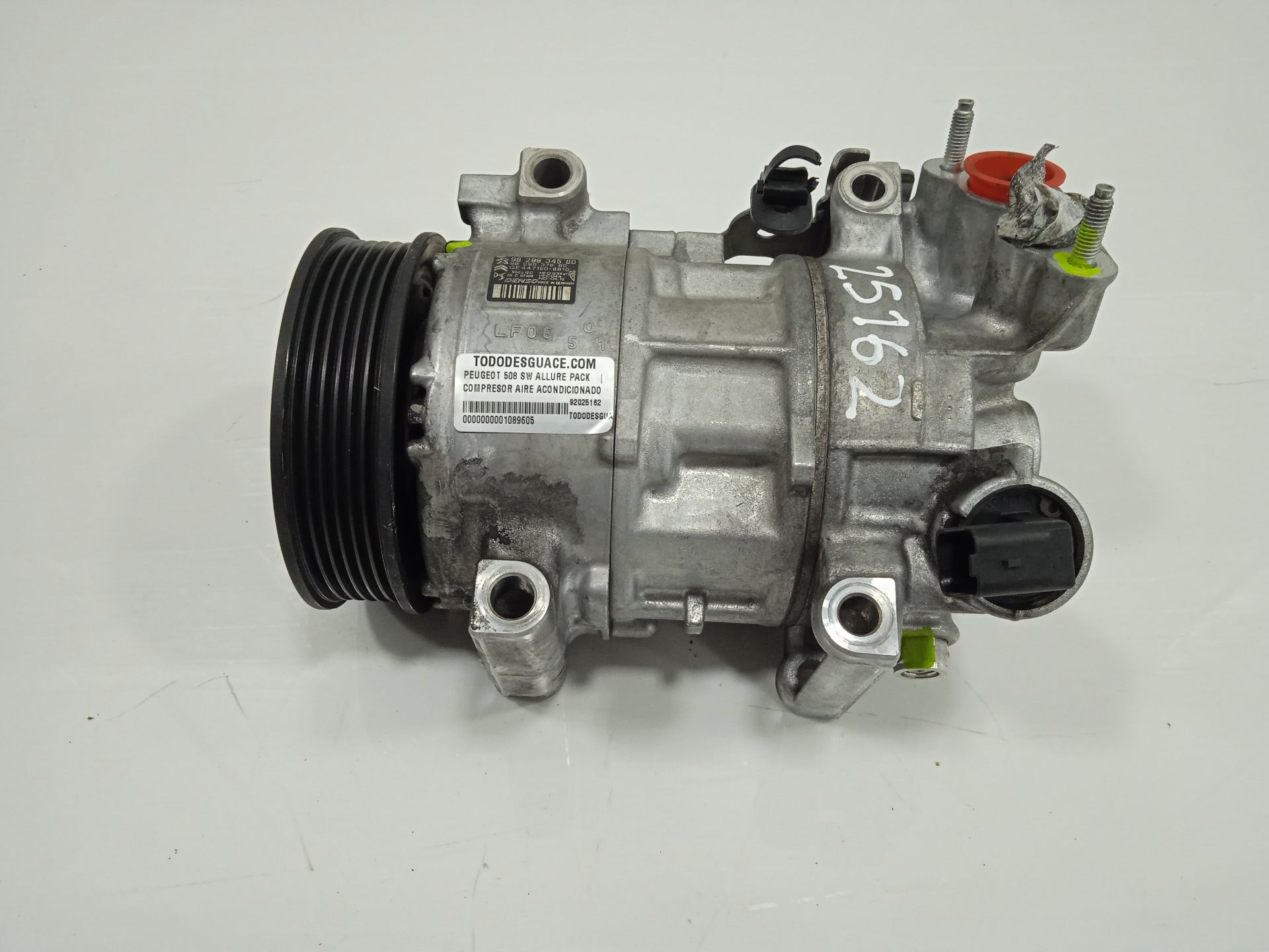 Compresor aire acondicionado peugeot 508 sw allure pack