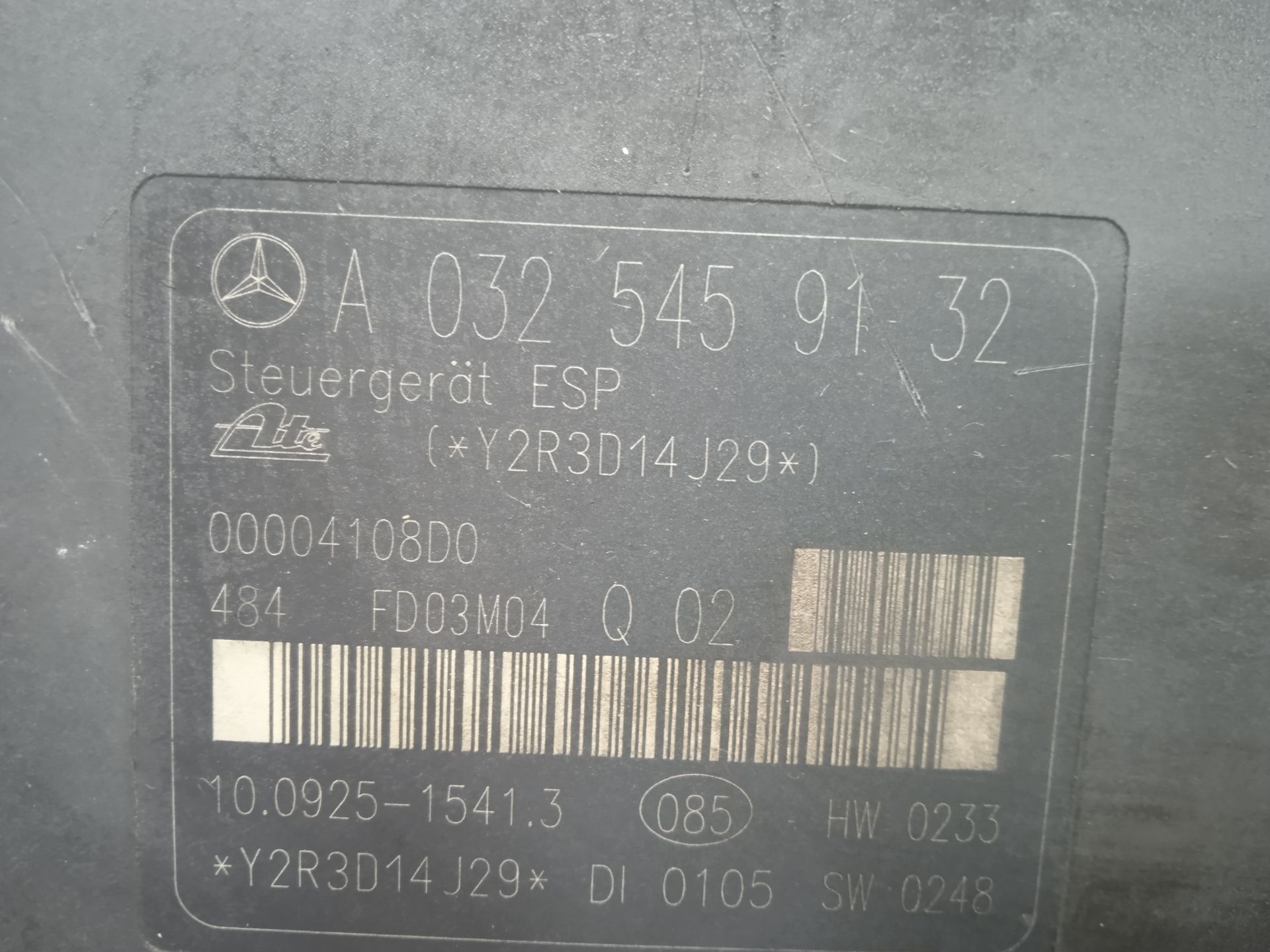 Abs mercedes-benz clase c (bm 203) berlina 240 (203.061)
