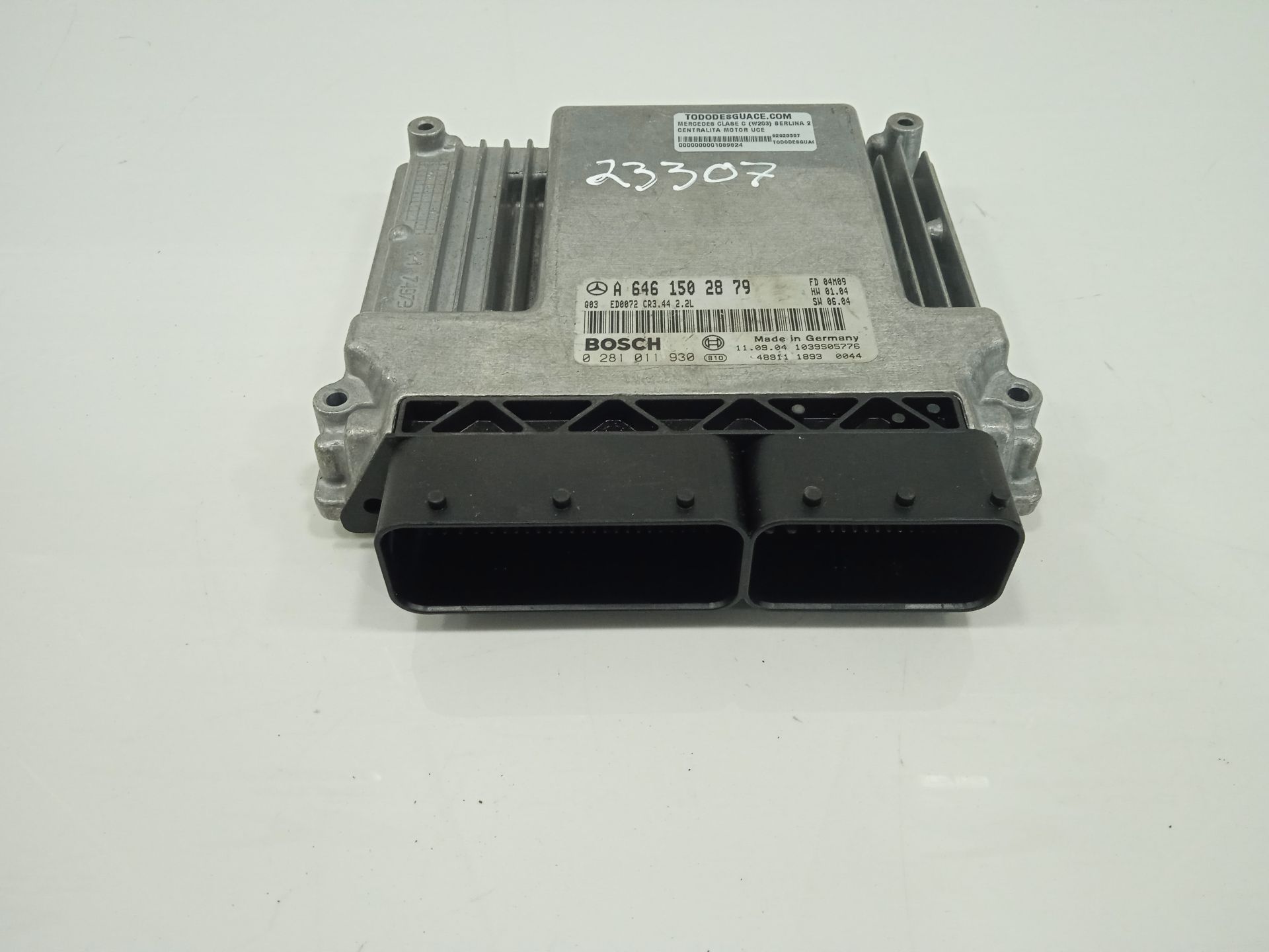 Centralita motor uce mercedes-benz clase c (bm 203) berlina 220 cdi (203.006)