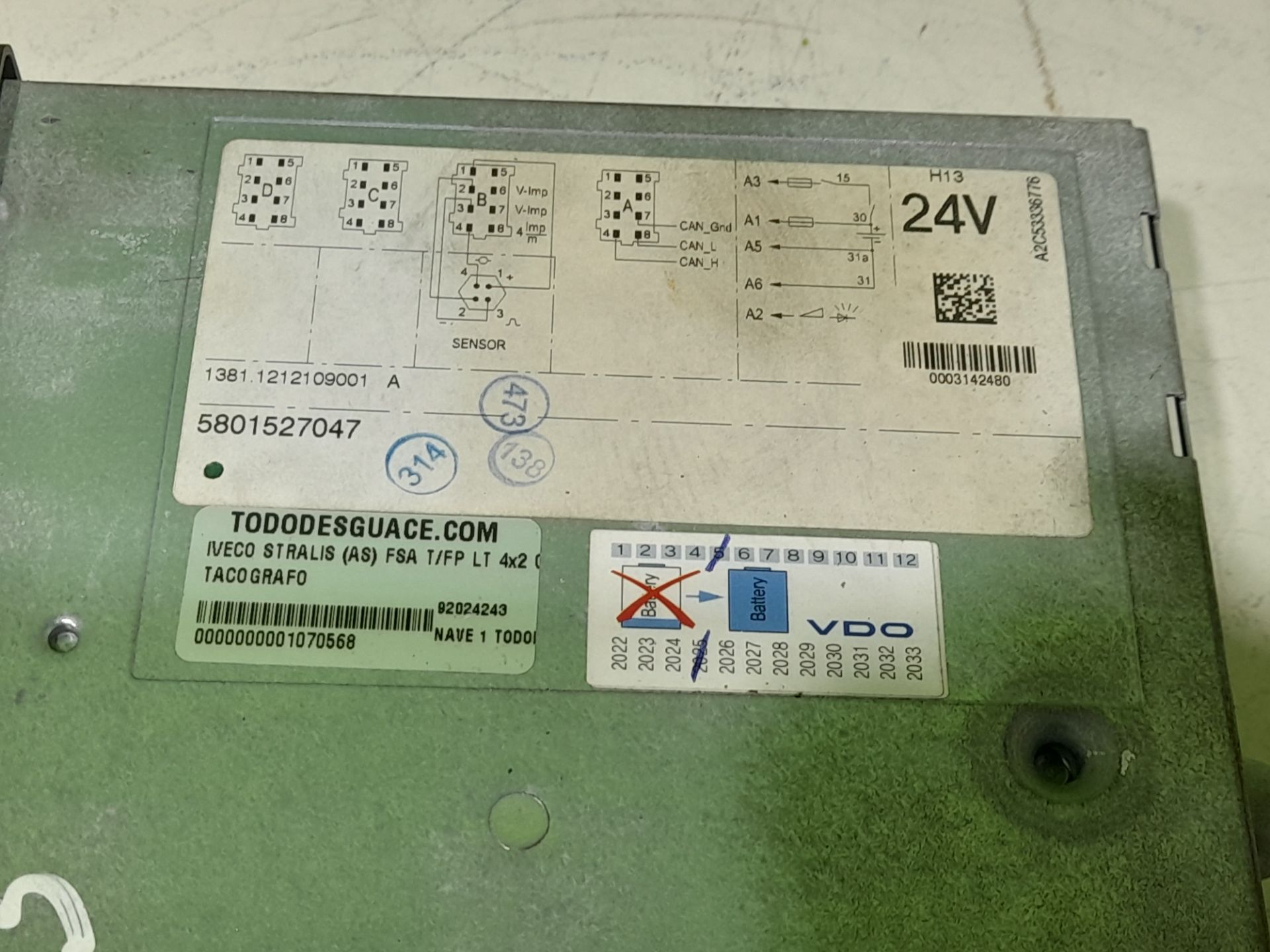 No identificado iveco stralis (as hi-way)(07.2012) fsa tfp lt 4x2 gran espacio