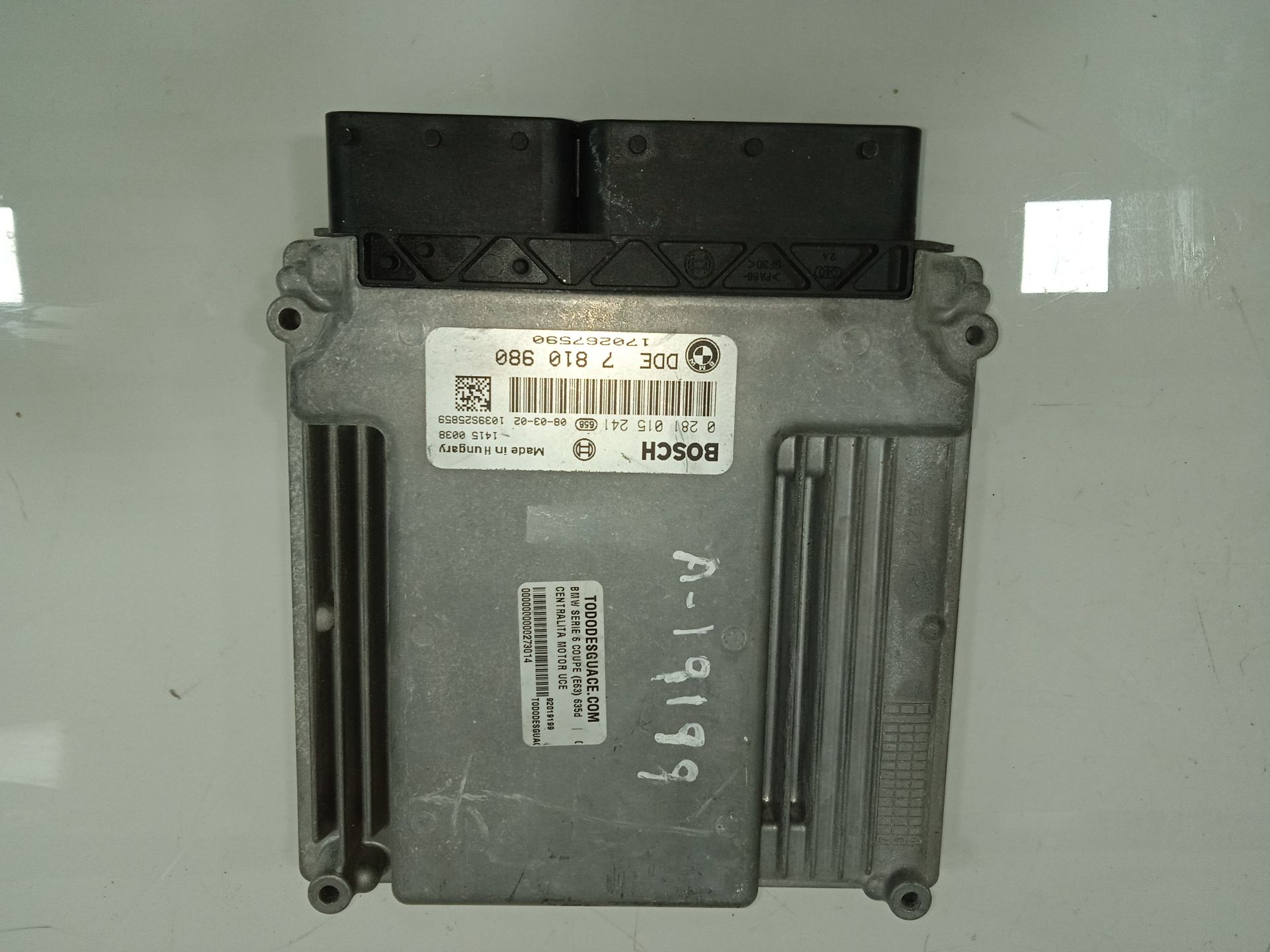 Centralita motor uce bmw serie 6 coupe (e63) 635d