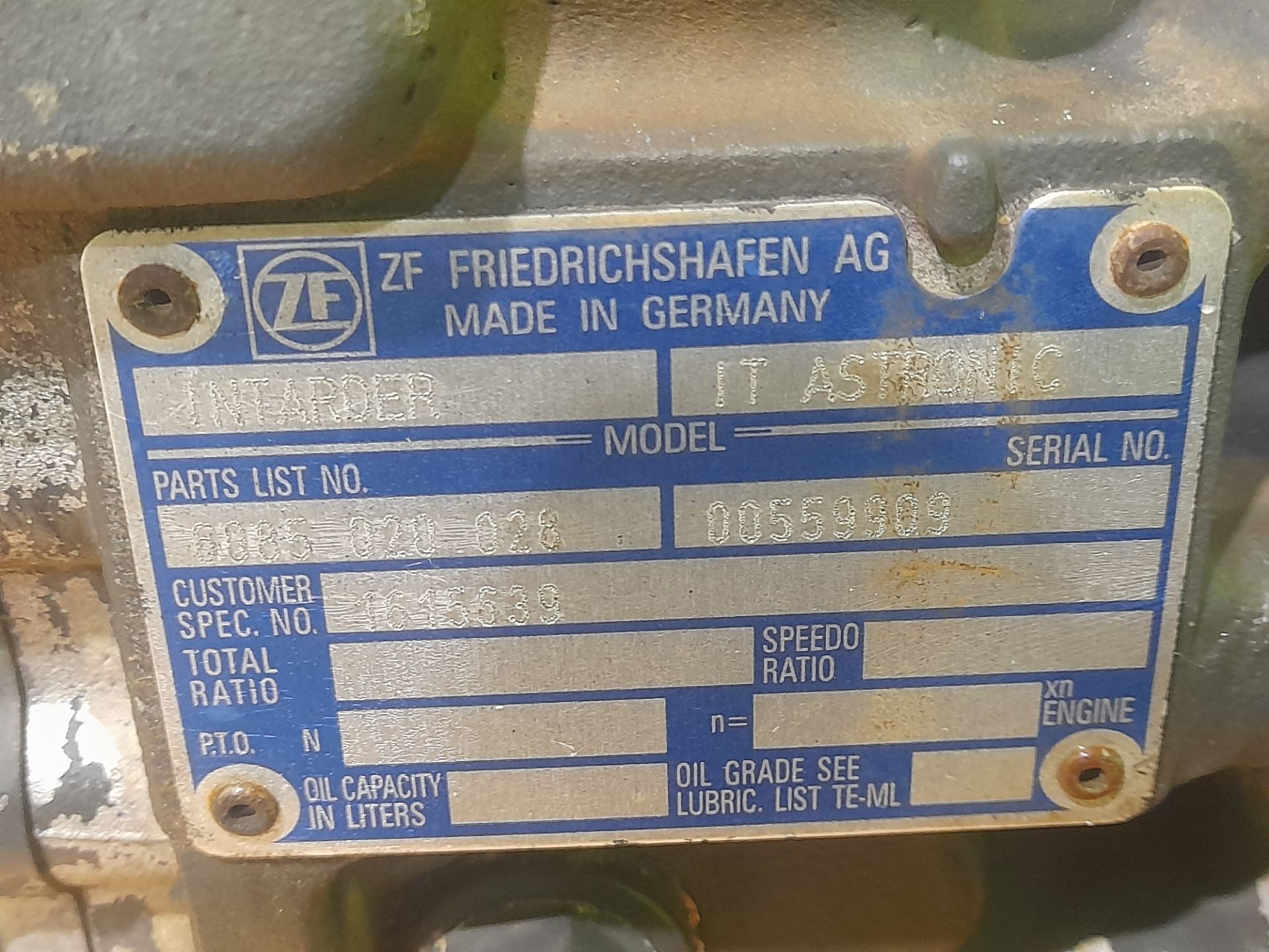 Caja cambios iveco stralis (as)(2002) fsa t  fp lt  4x2 gran espaci