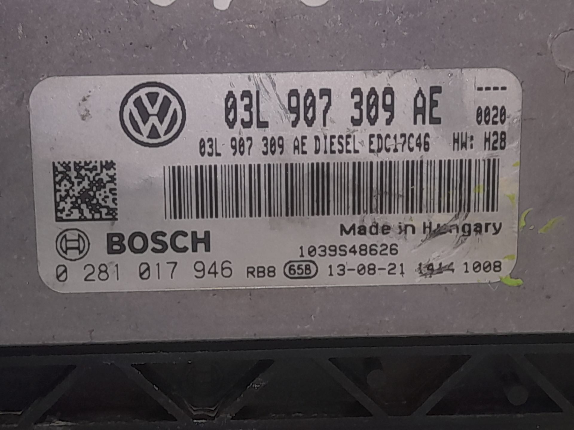 Centralita motor uce volkswagen tiguan (5n2) country 4motion bluemotion