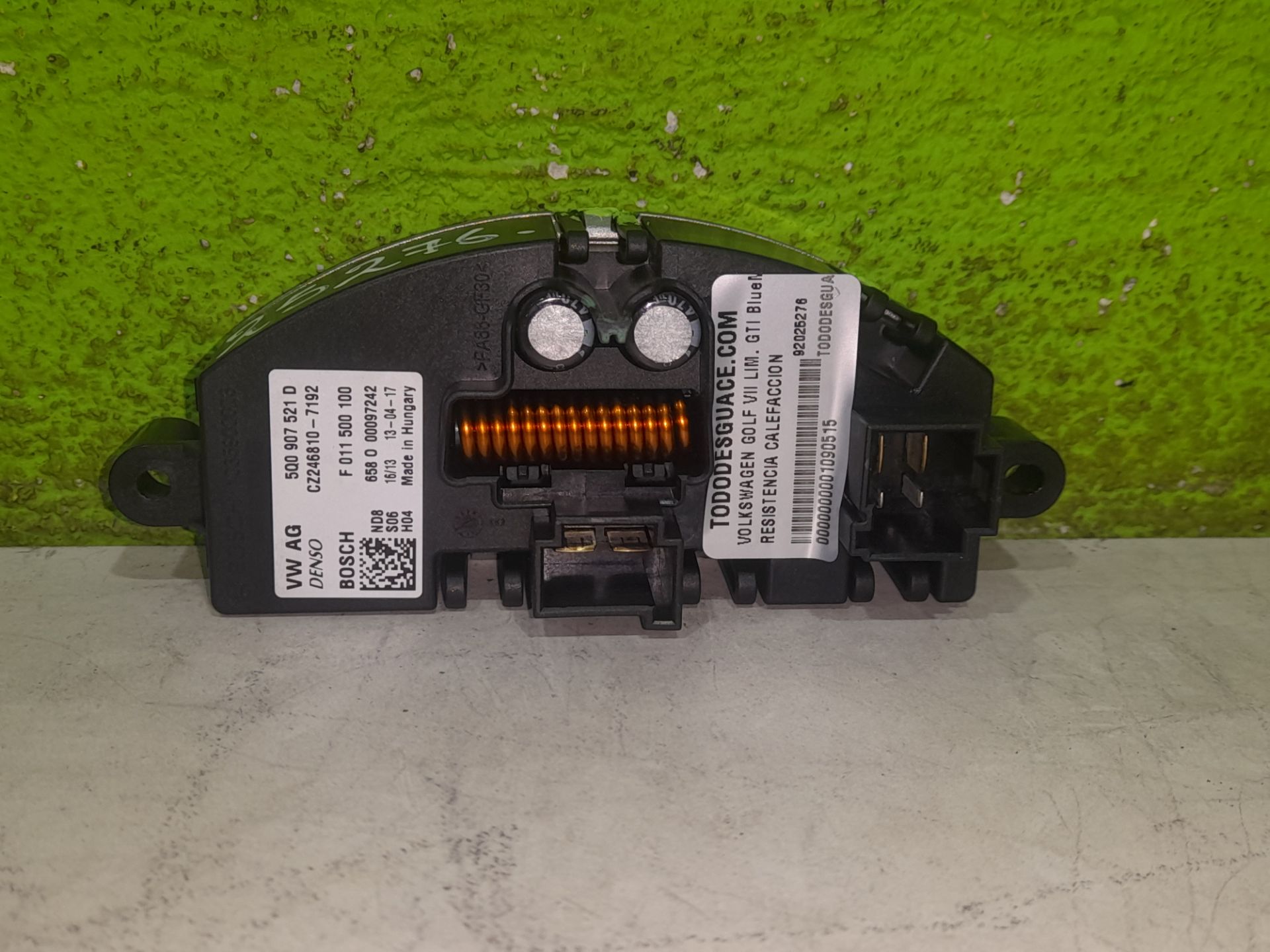Resistencia calefaccion volkswagen golf vii (5g1be1) gti bluemotion