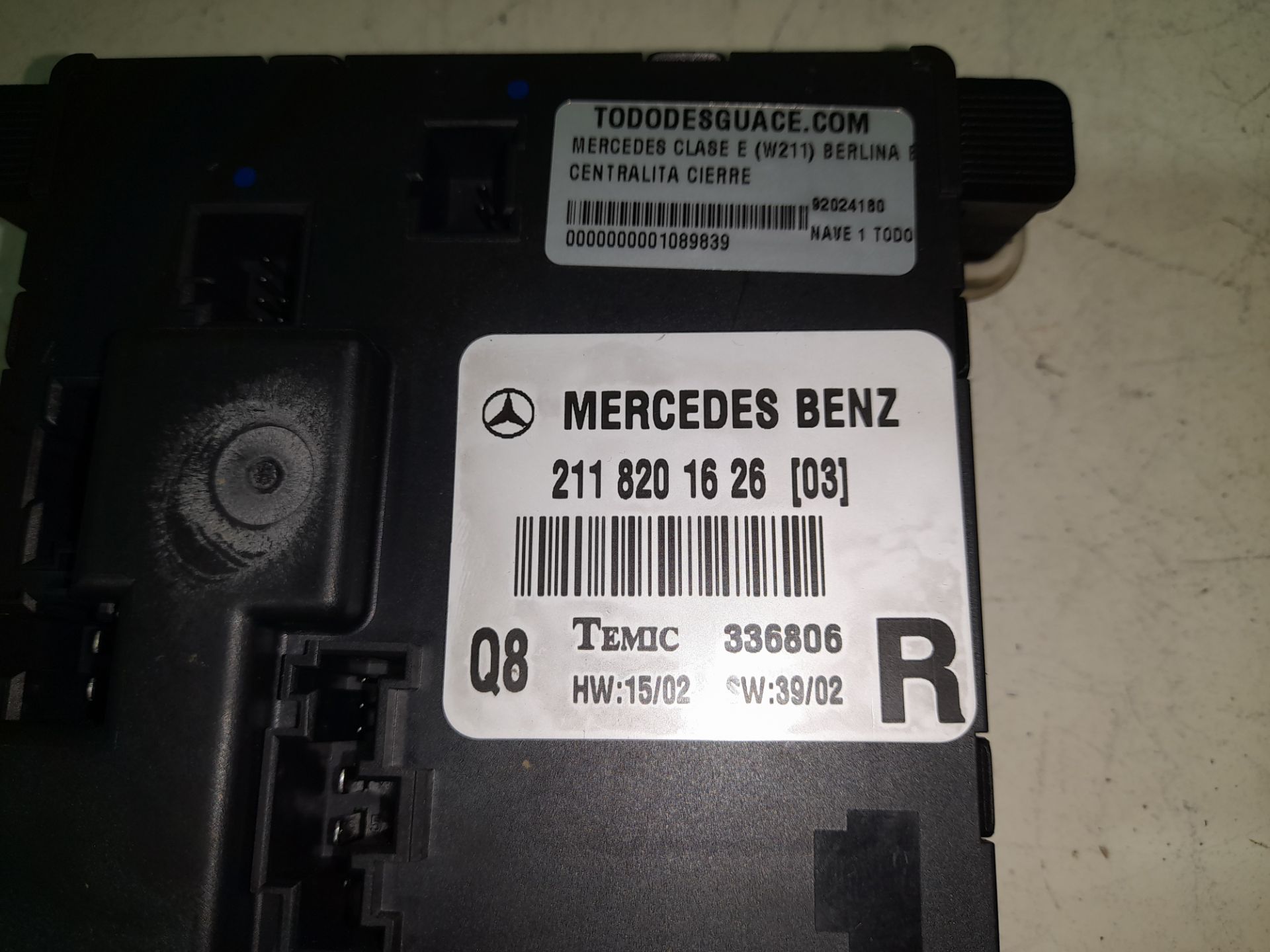 Centralita cierre mercedes-benz clase e (bm 211) berlina e 270 cdi (211.016)