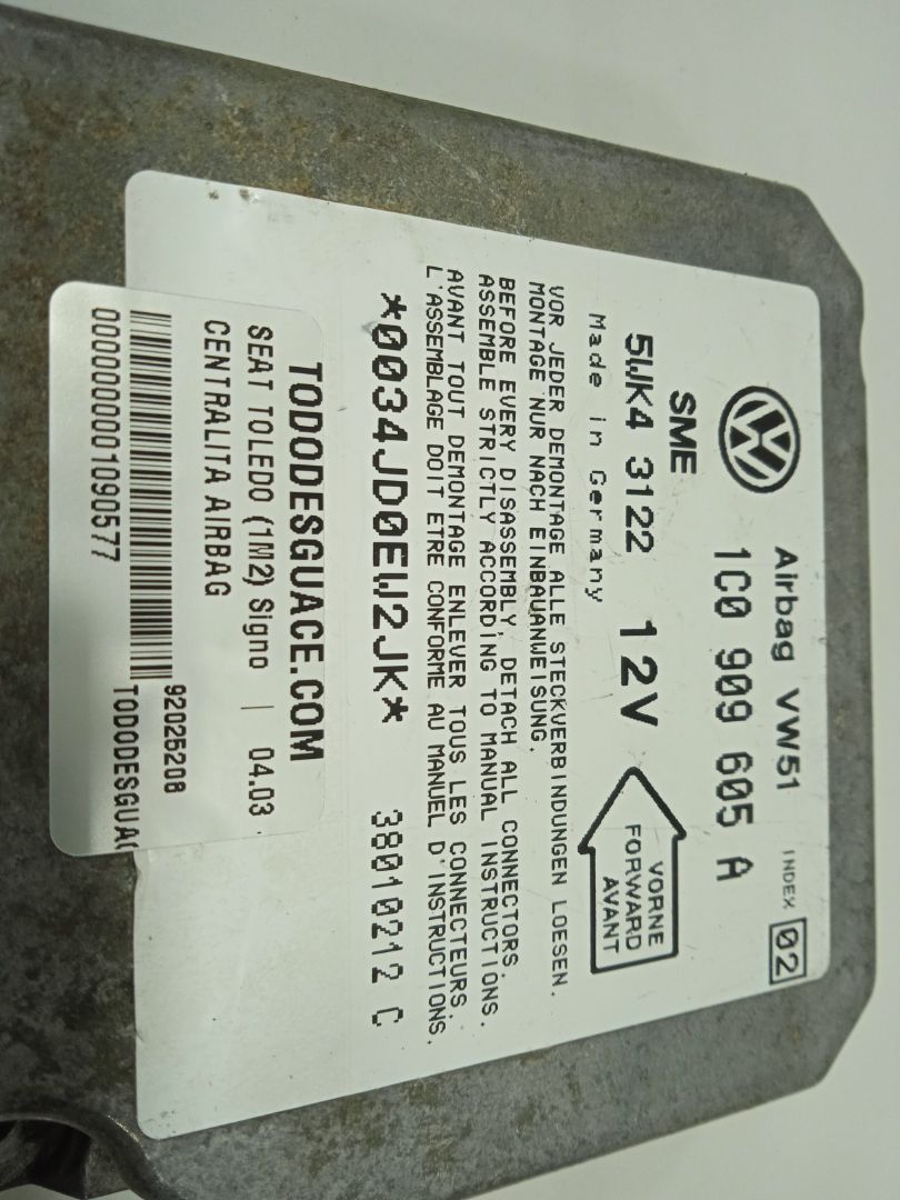 Centralita airbag seat toledo (1m2) signo