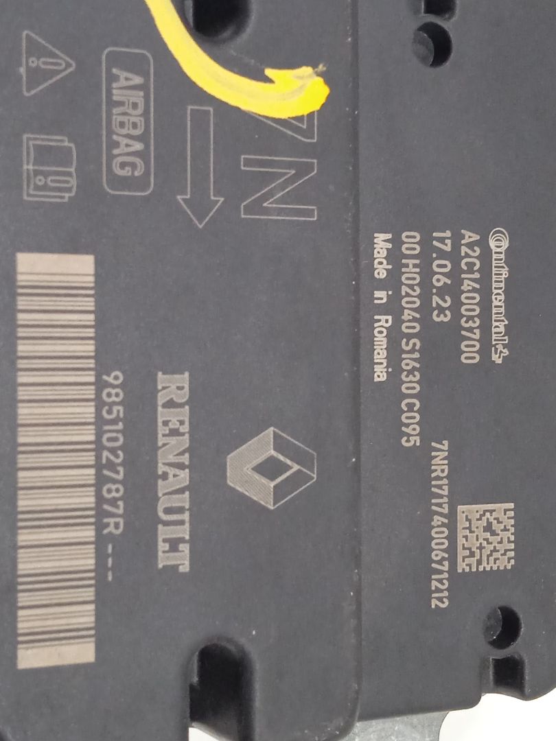 Kit airbag dacia sandero ii stepway comfort