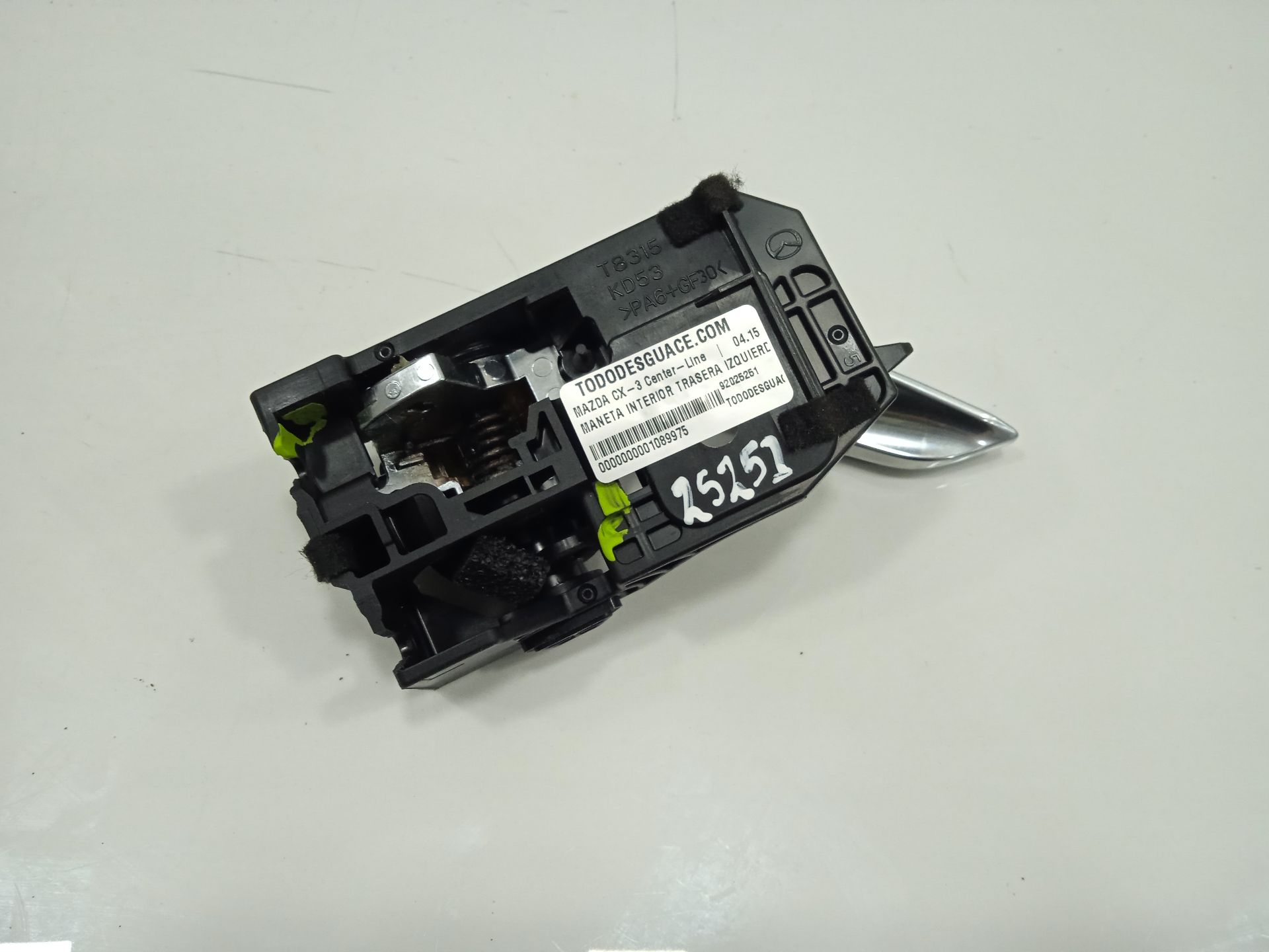 Maneta interior trasera izquierda mazda cx-3 (dk) centerline