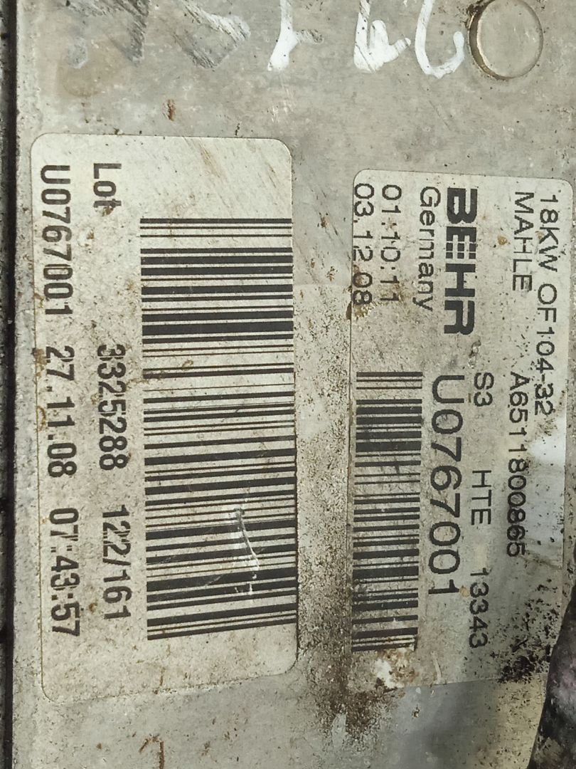 Enfriador aceite motor glk 220 cdi 4matic be edición