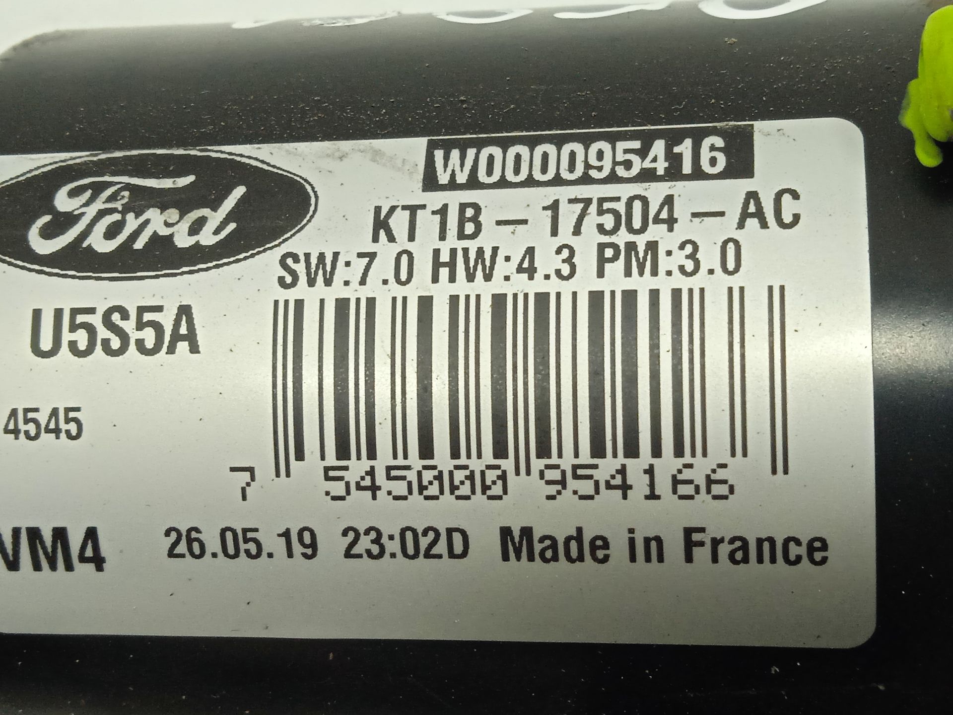 Motor limpia delantero   no identificado
