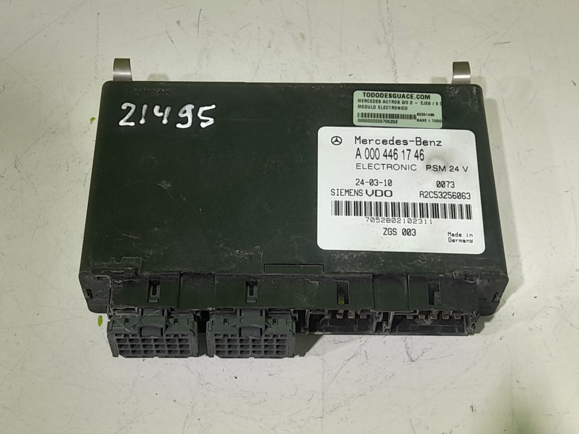 Modulo electronico mercedes-benz actros 23 6-cil. 2-ejes bm 93024 (2003) 
