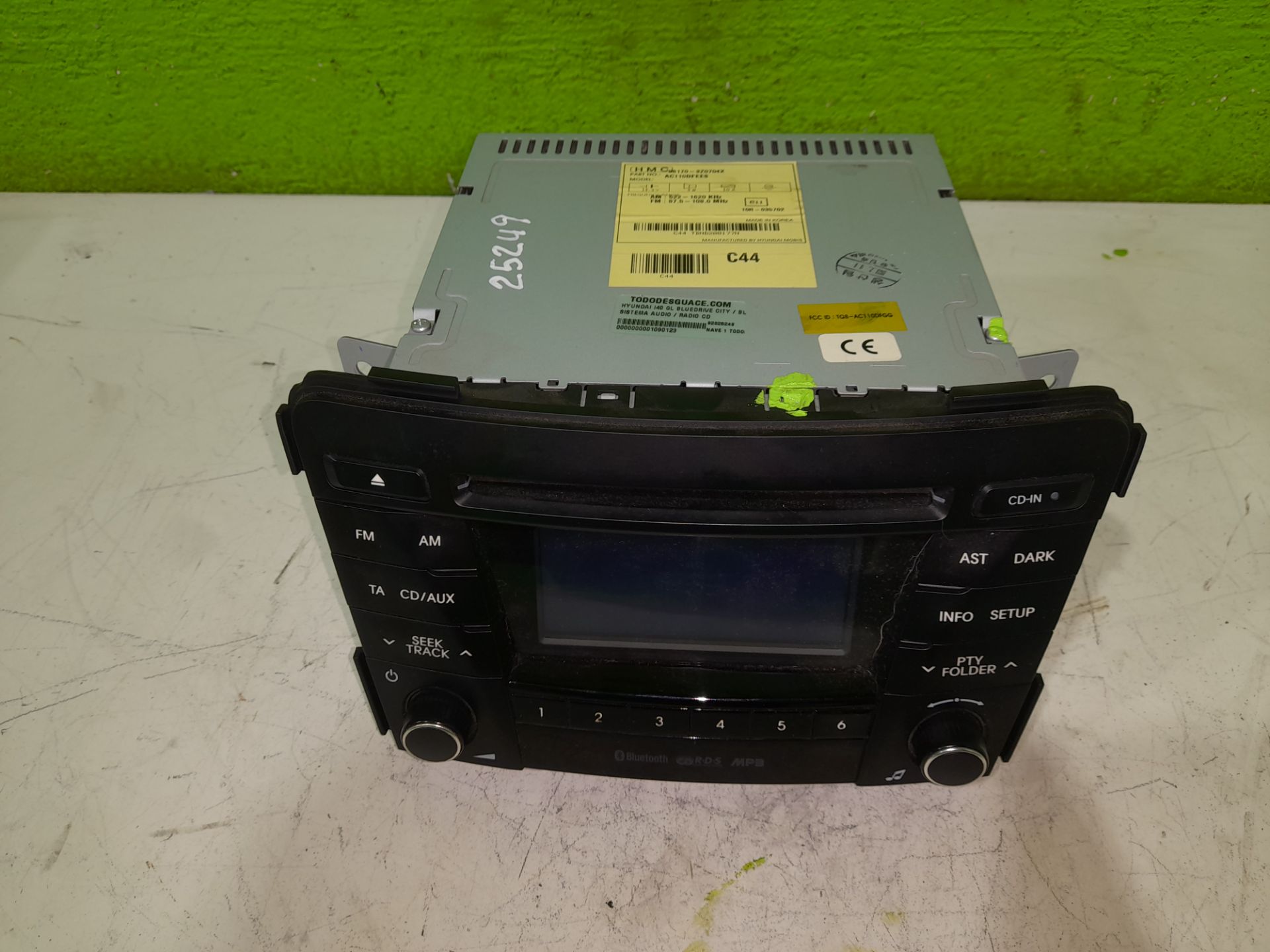 Sistema audio / radio cd hyundai i40 (vf) gl bluedrive city  bluedrive 