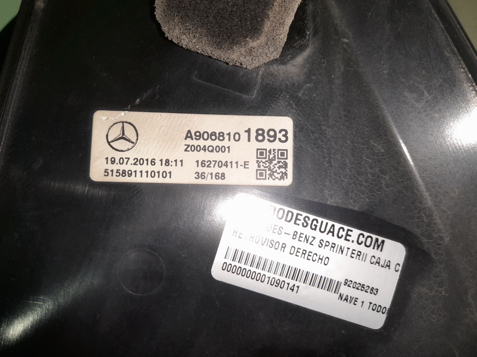 Retrovisor izquierdo 210211213214216 cdi (906.6