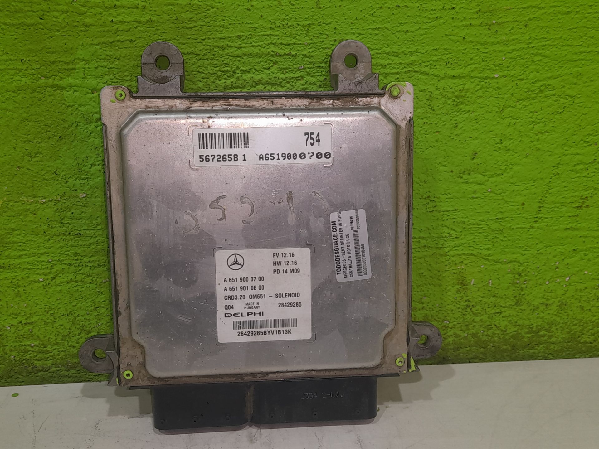 Centralita motor uce mercedes-benz sprinter iii furgon fwd (910) 