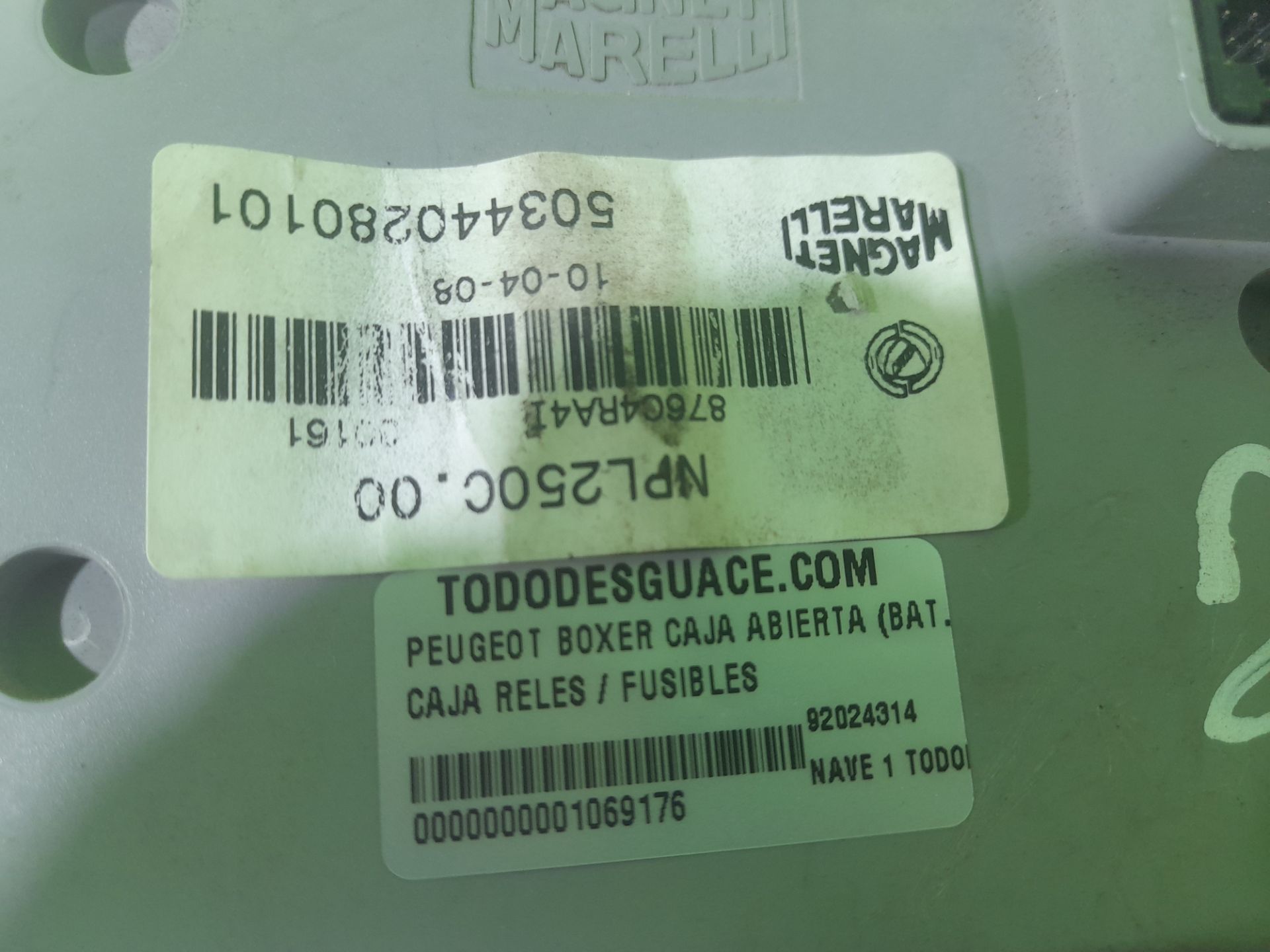 Caja reles / fusibles hdi (333)