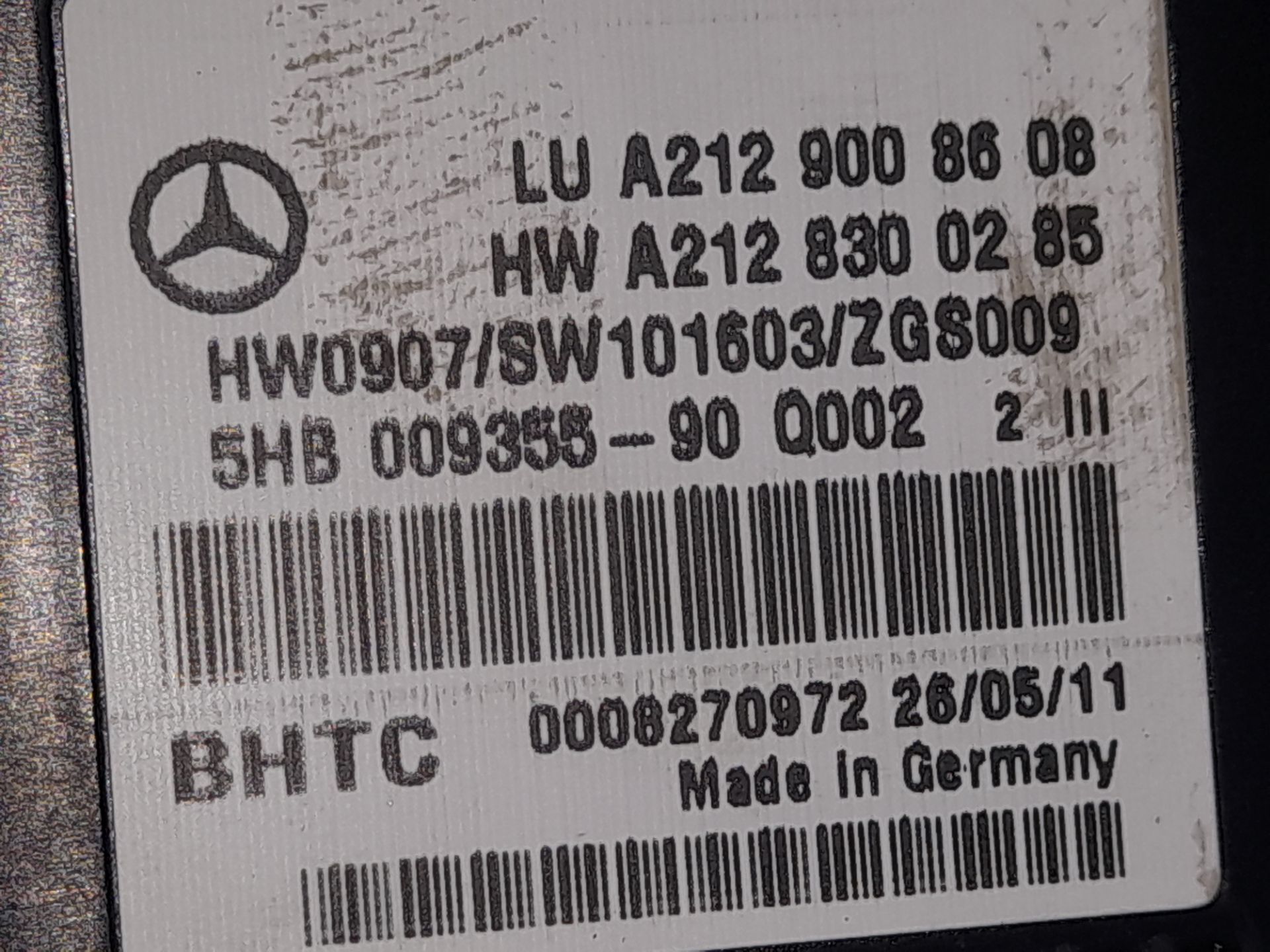 Mando calefaccion / aire acondicionado mercedes-benz clase e (bm 212) familiar 220 cdi blueefficiency (212.20