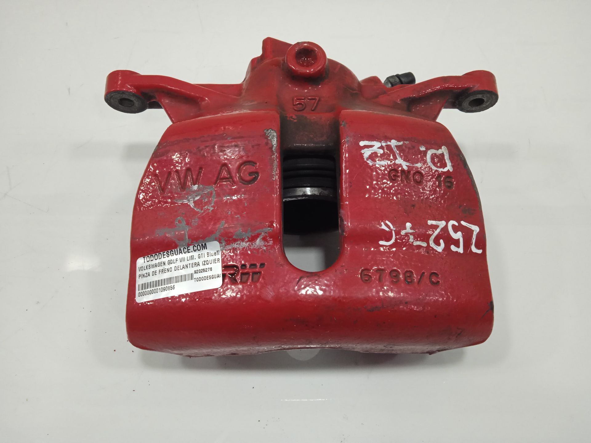 Pinza de freno delantera izquierda volkswagen golf vii (5g1be1) gti bluemotion