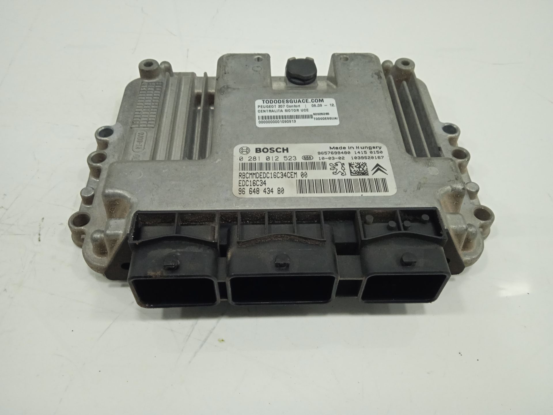 Centralita motor uce peugeot 207 confort