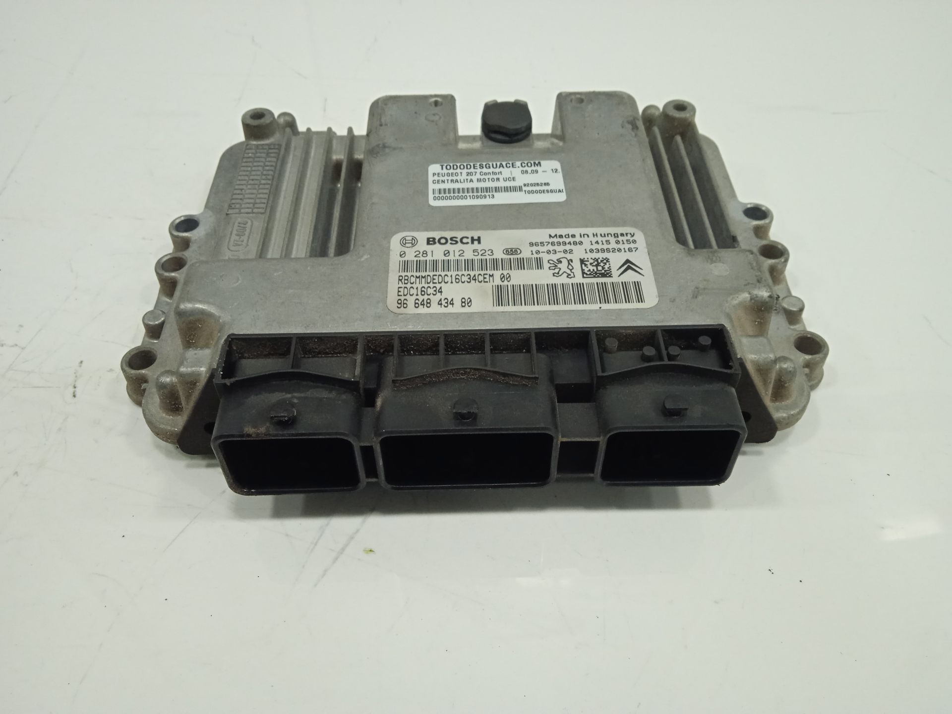 Centralita motor uce peugeot 207 confort
