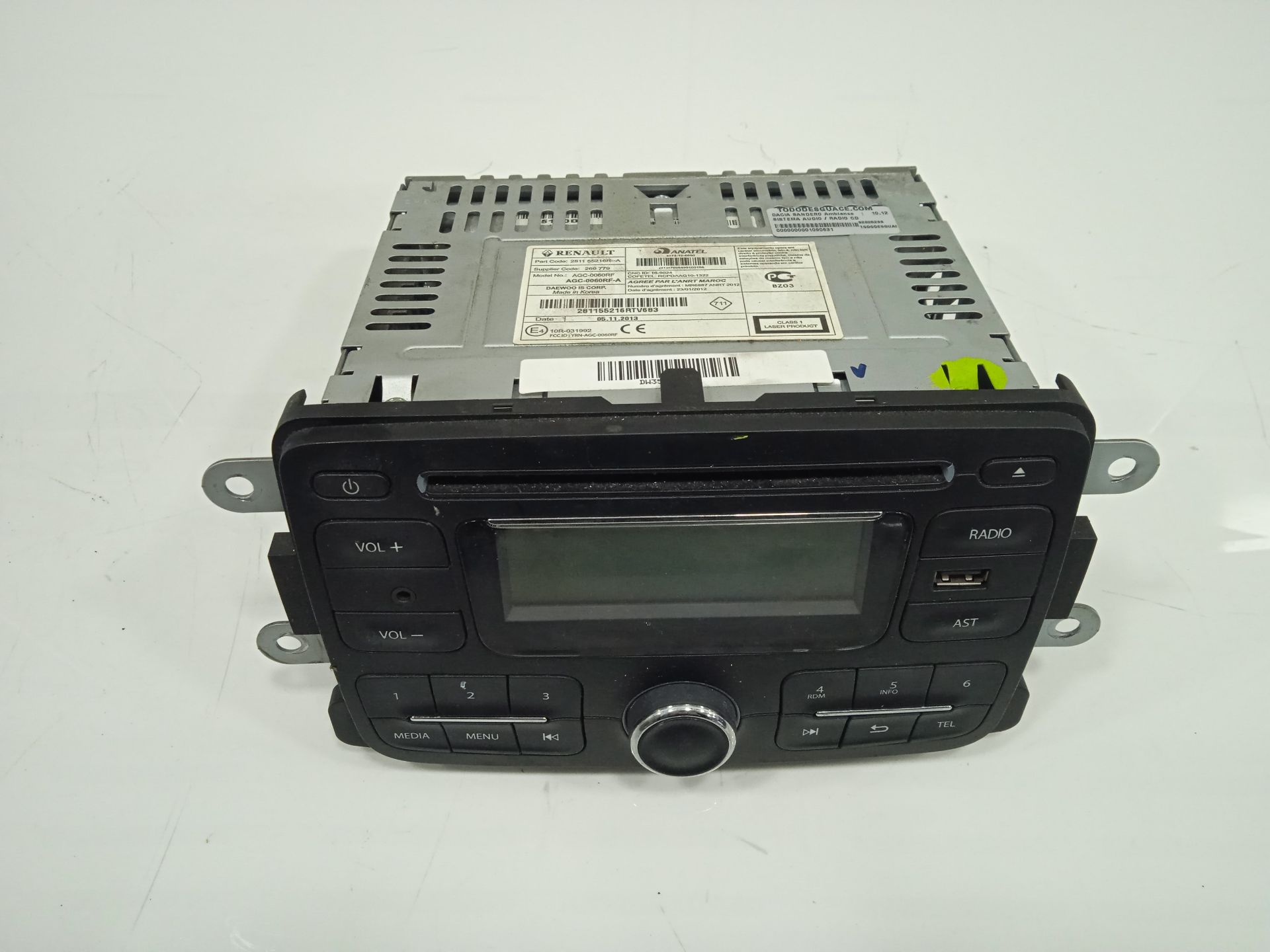 Sistema audio / radio cd dacia sandero ii ambiance