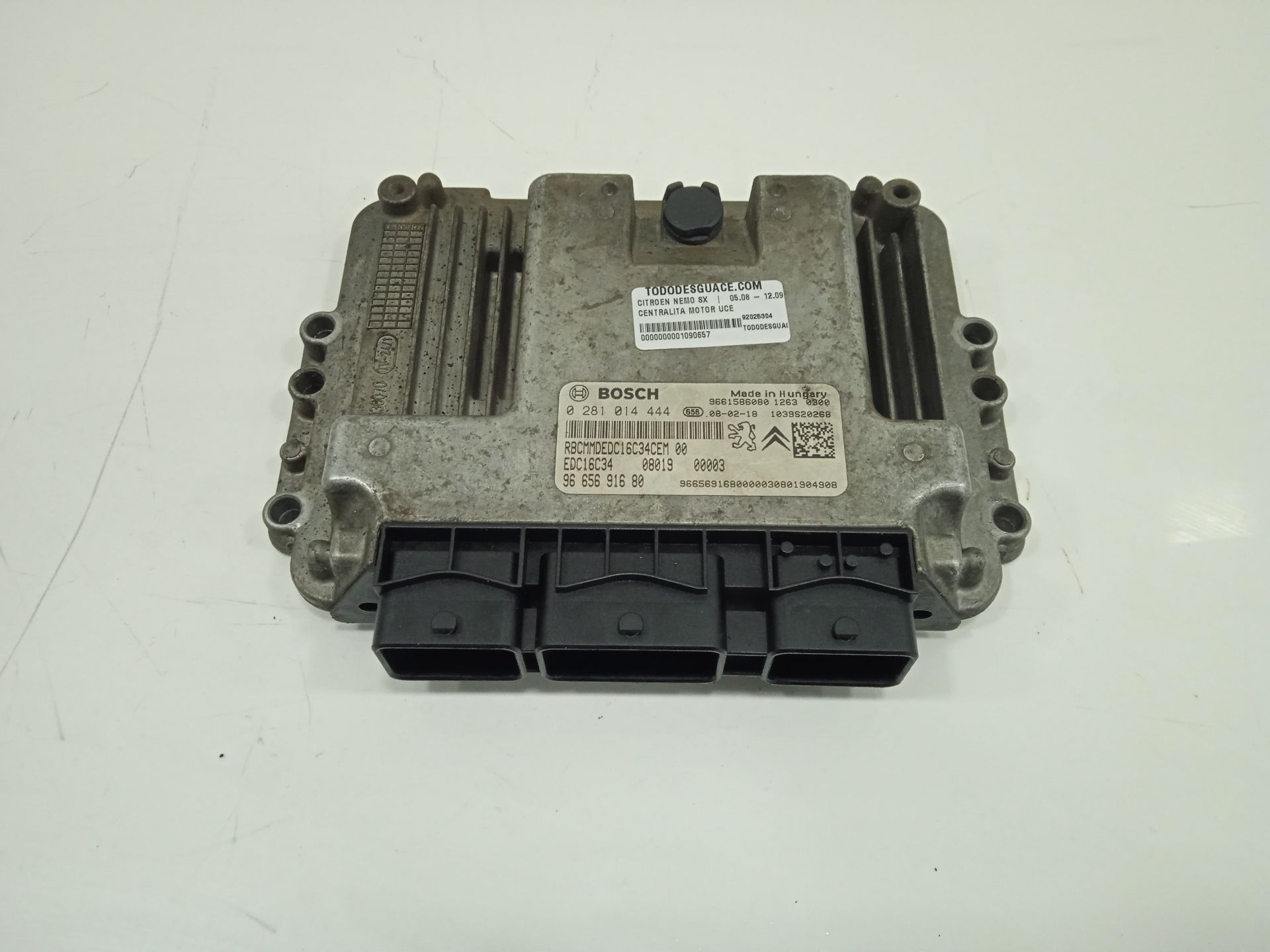 Centralita motor uce   no identificado
