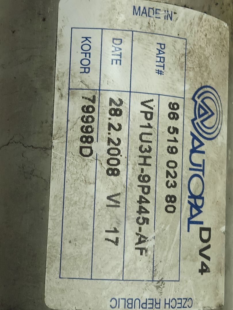 Enfriador egr   no identificado
