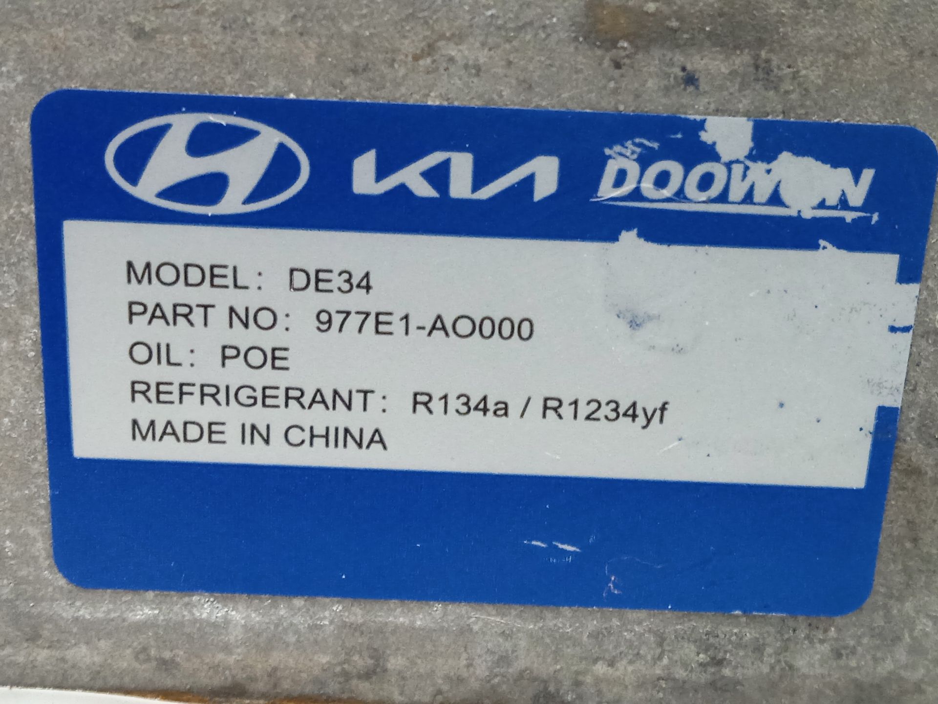 Compresor aire acondicionado kia niro (sg2) ewinter edition