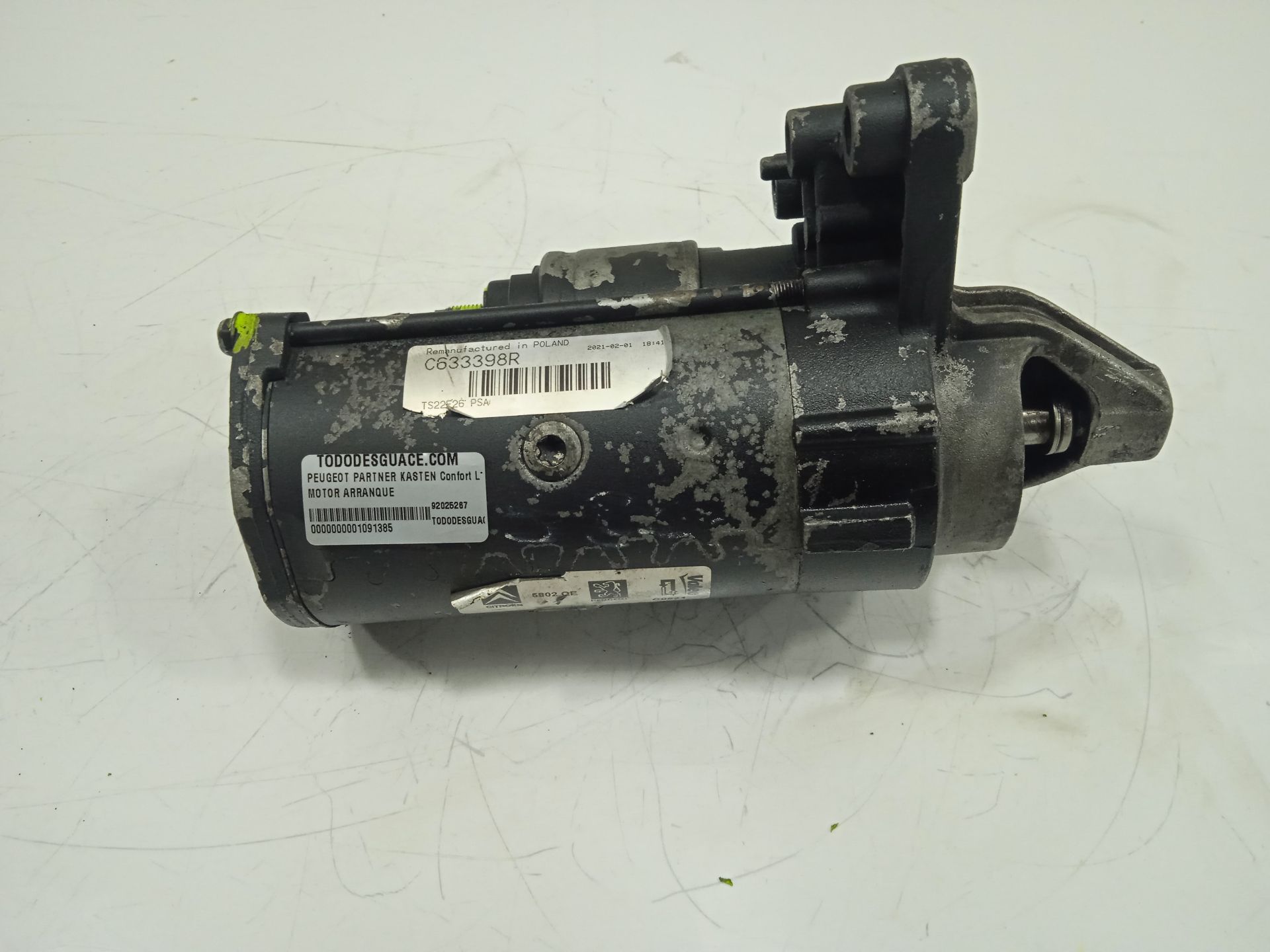 Motor arranque   no identificado
